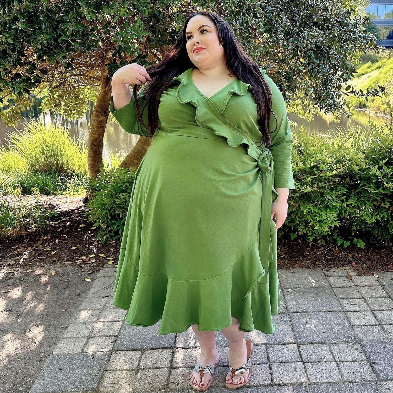 Frill Wrap Dress - Meadow - Snag