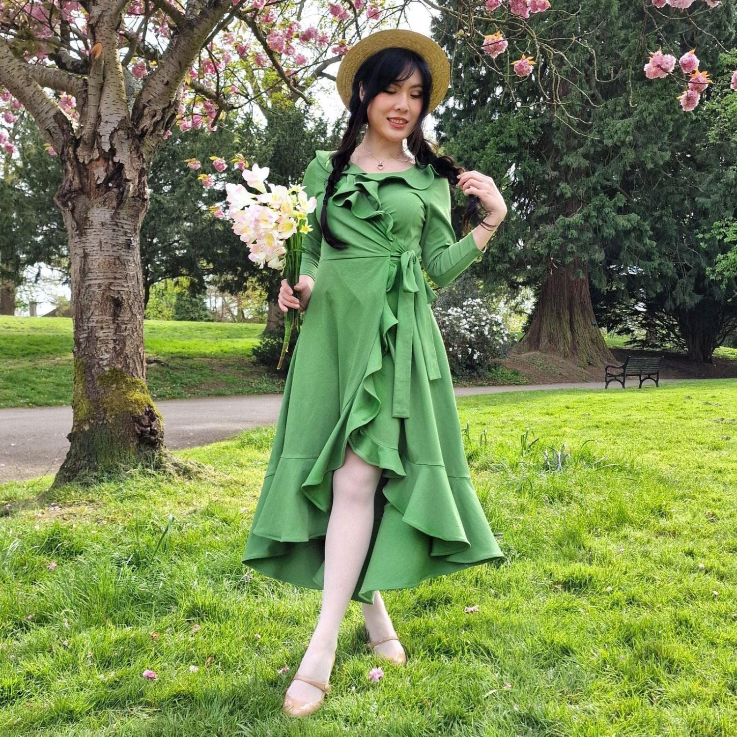 Frill Wrap Dress - Meadow - Snag