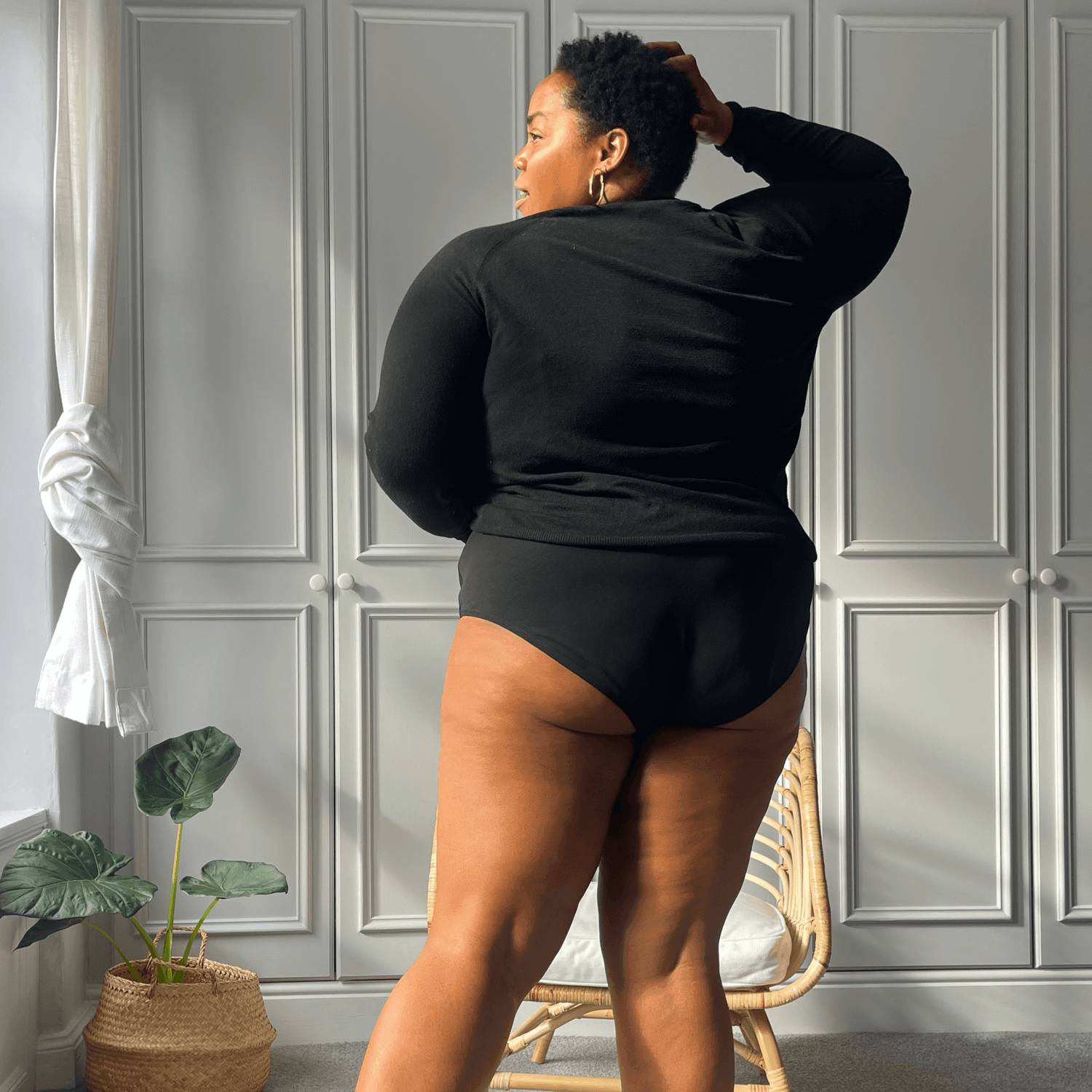 Full Brief Knickers - Black - Snag