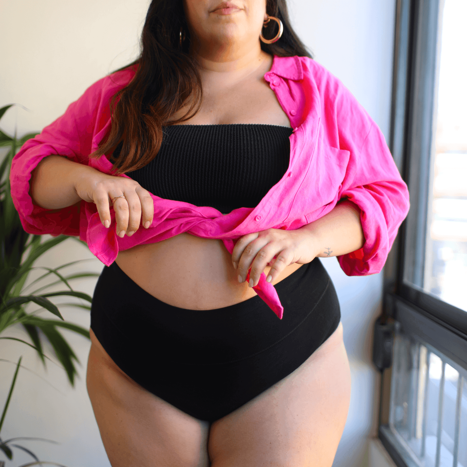 Full Brief Knickers - Black - Snag