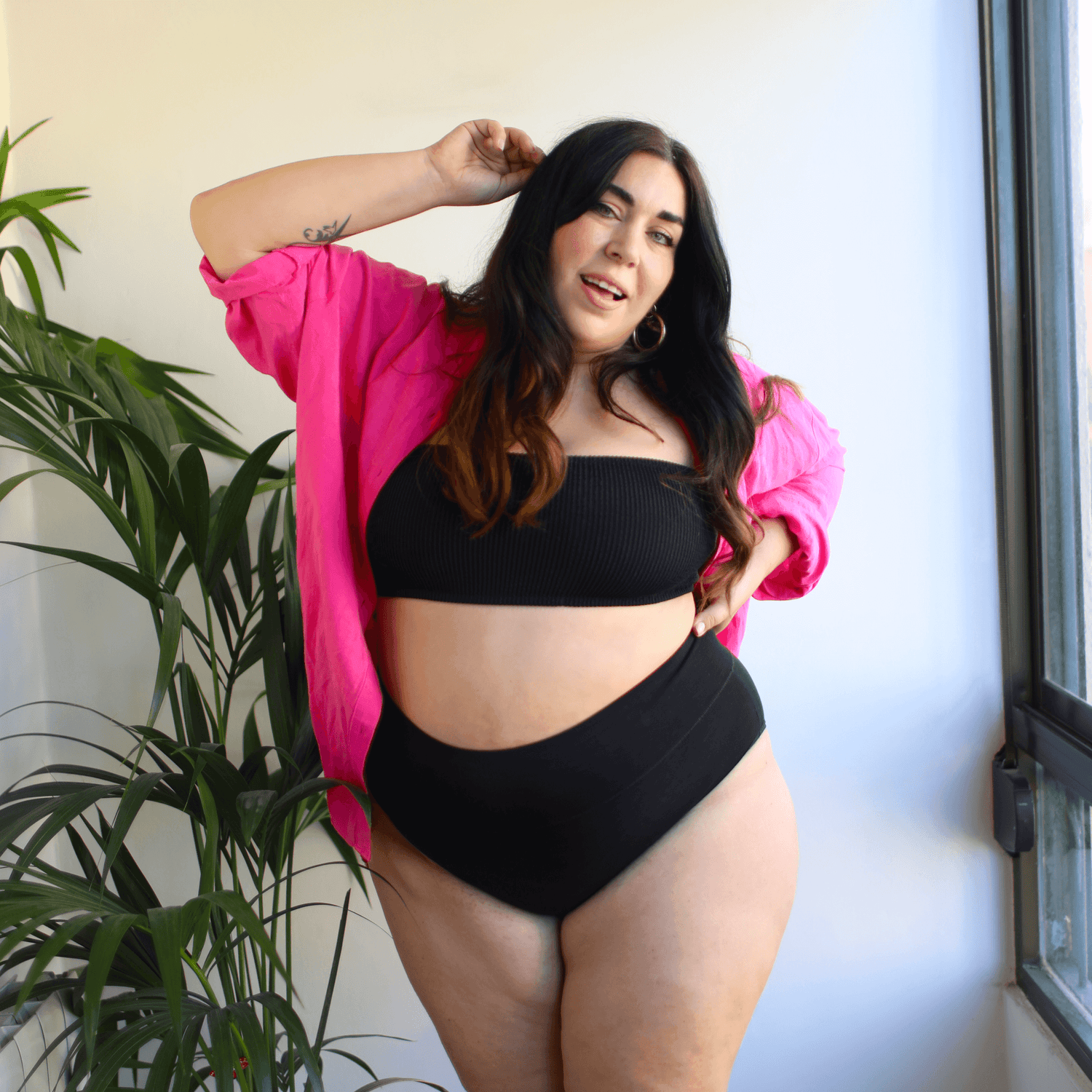 Full Brief Knickers - Black - Snag