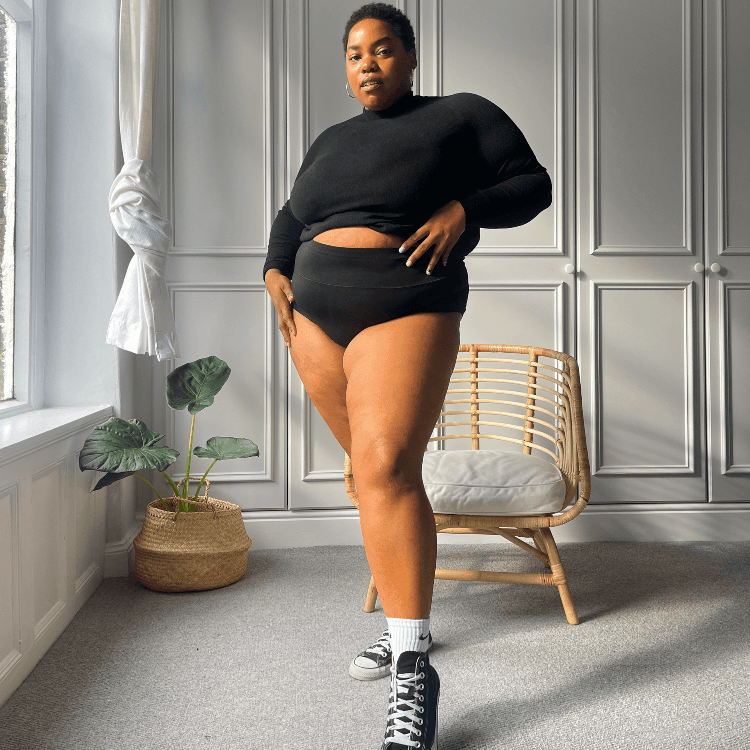 Full Brief Knickers - Black - Snag