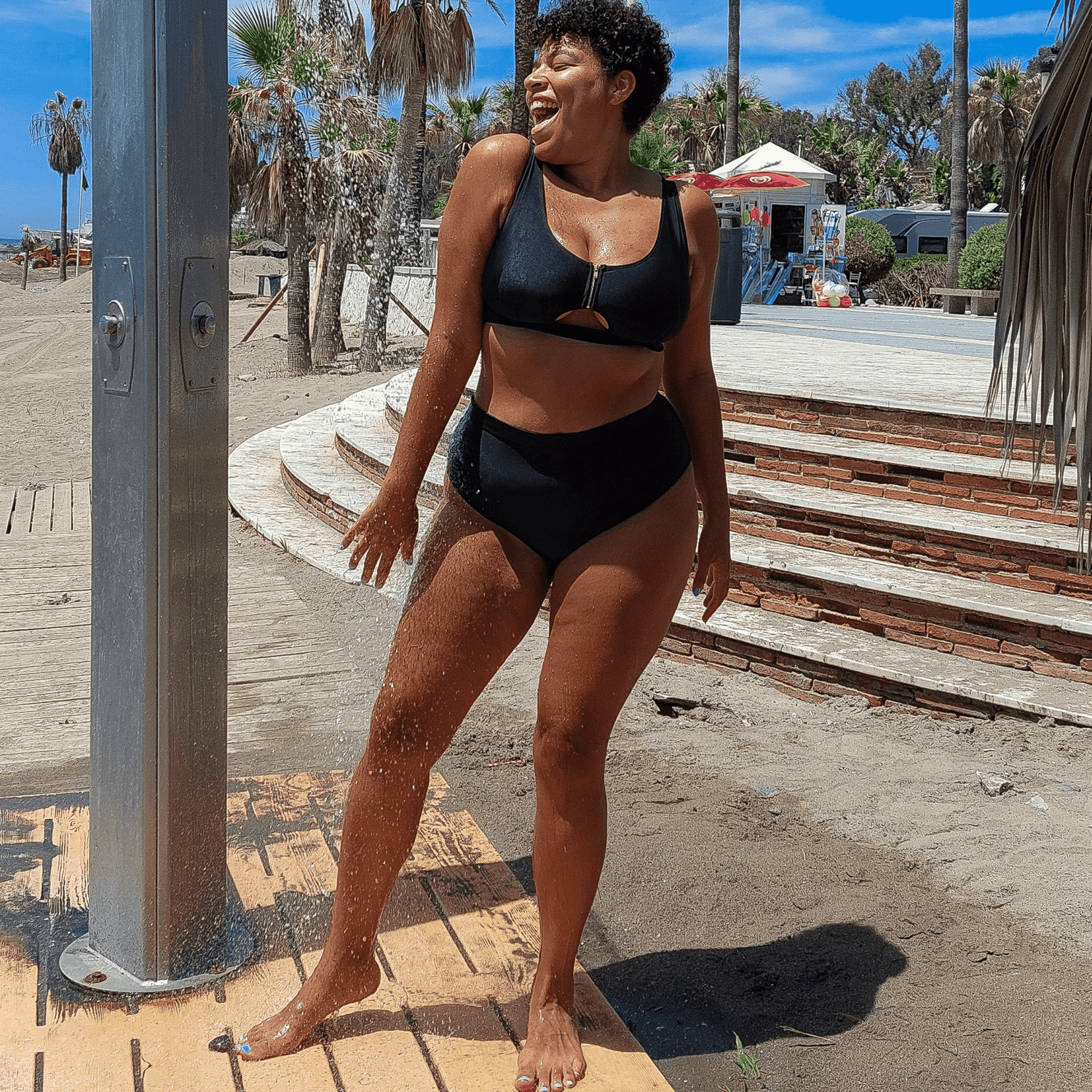 Hasta La Vista Bikini Bottoms - Black - Snag