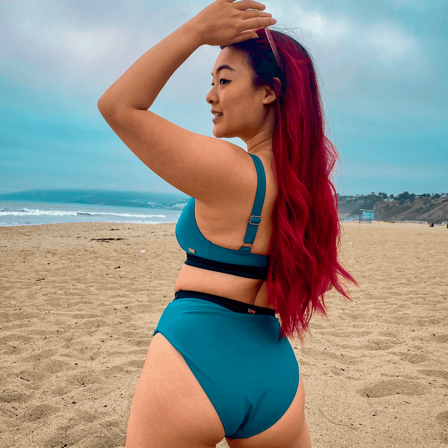 Hasta La Vista Bikini Bottoms - Teal - Snag