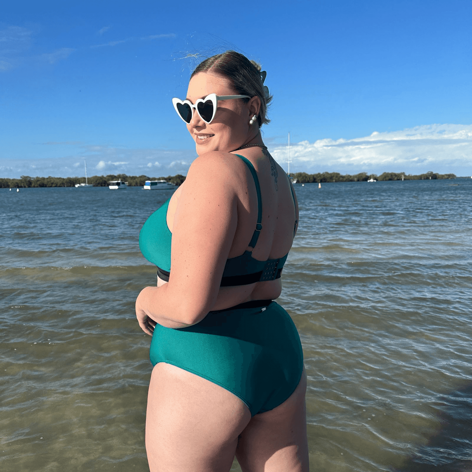 Hasta La Vista Bikini Bottoms - Teal - Snag