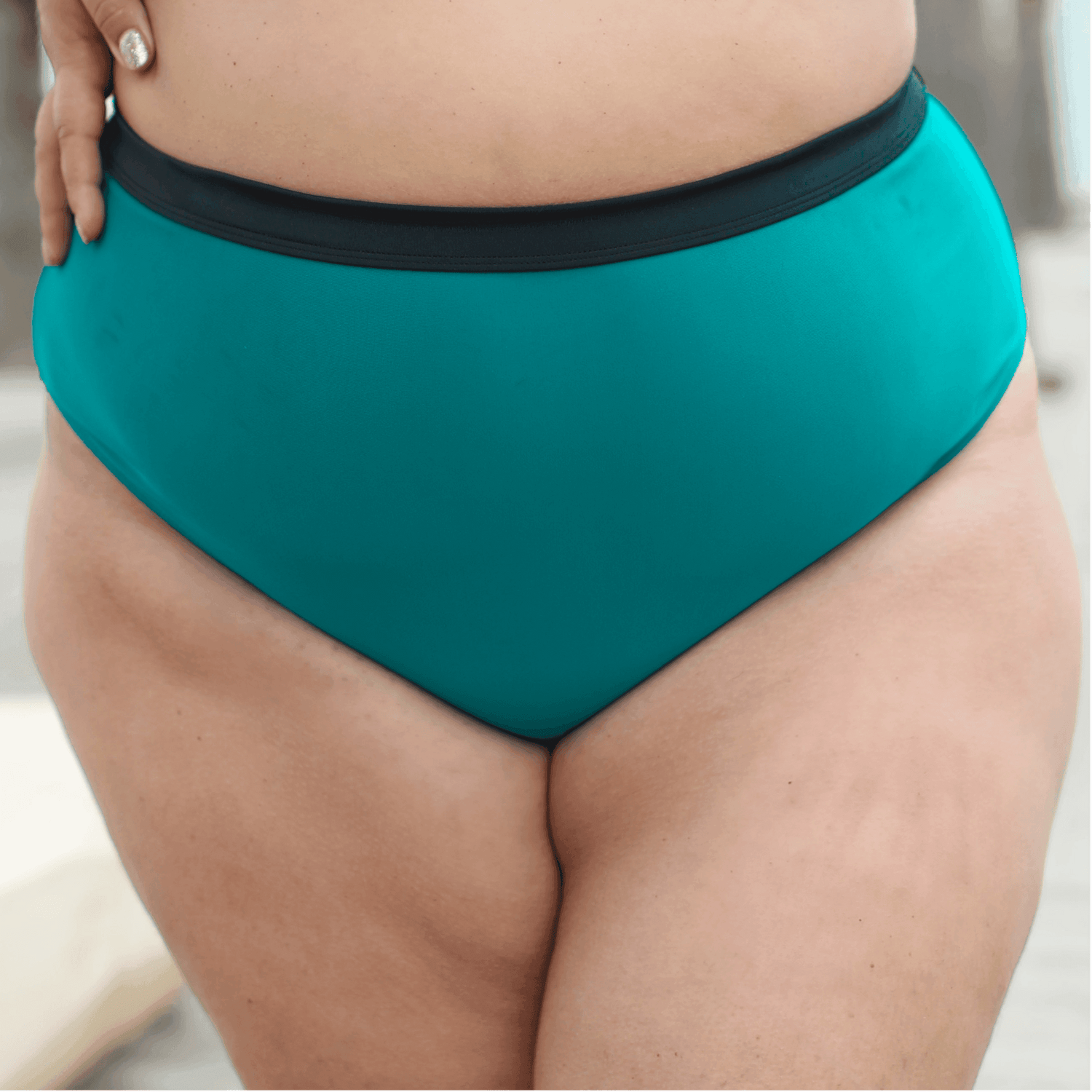 Hasta La Vista Bikini Bottoms - Teal - Snag