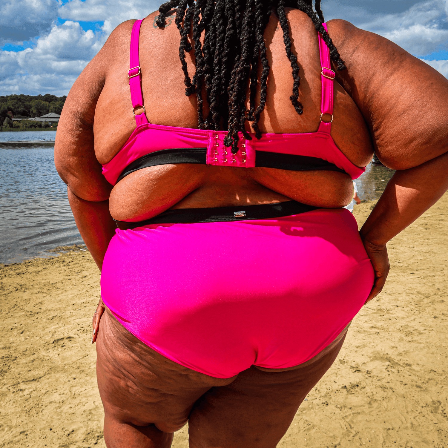 Hasta La Vista Bikini Top - Hot Pink - Snag