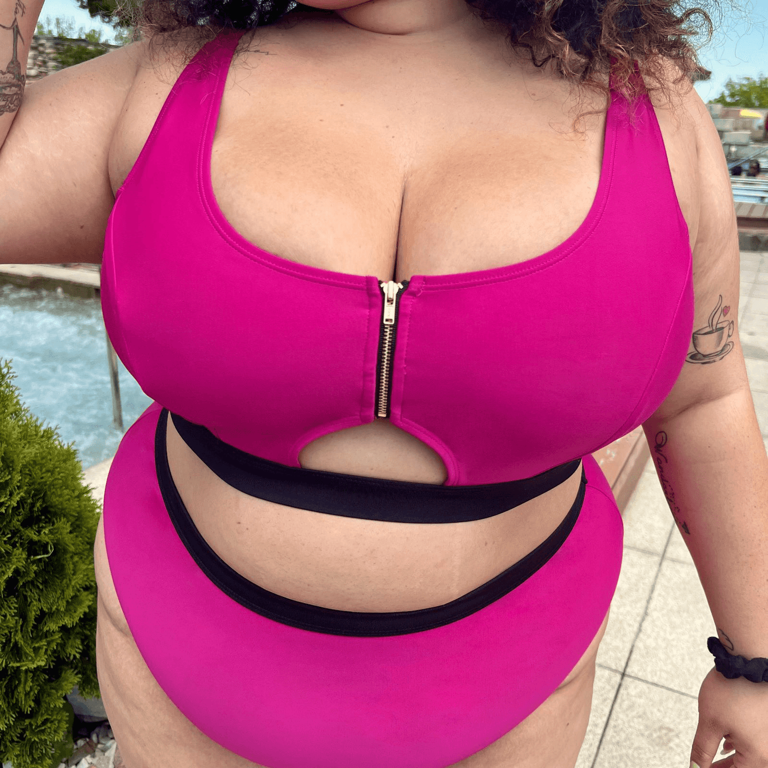 Hasta La Vista Bikini Top - Hot Pink - Snag