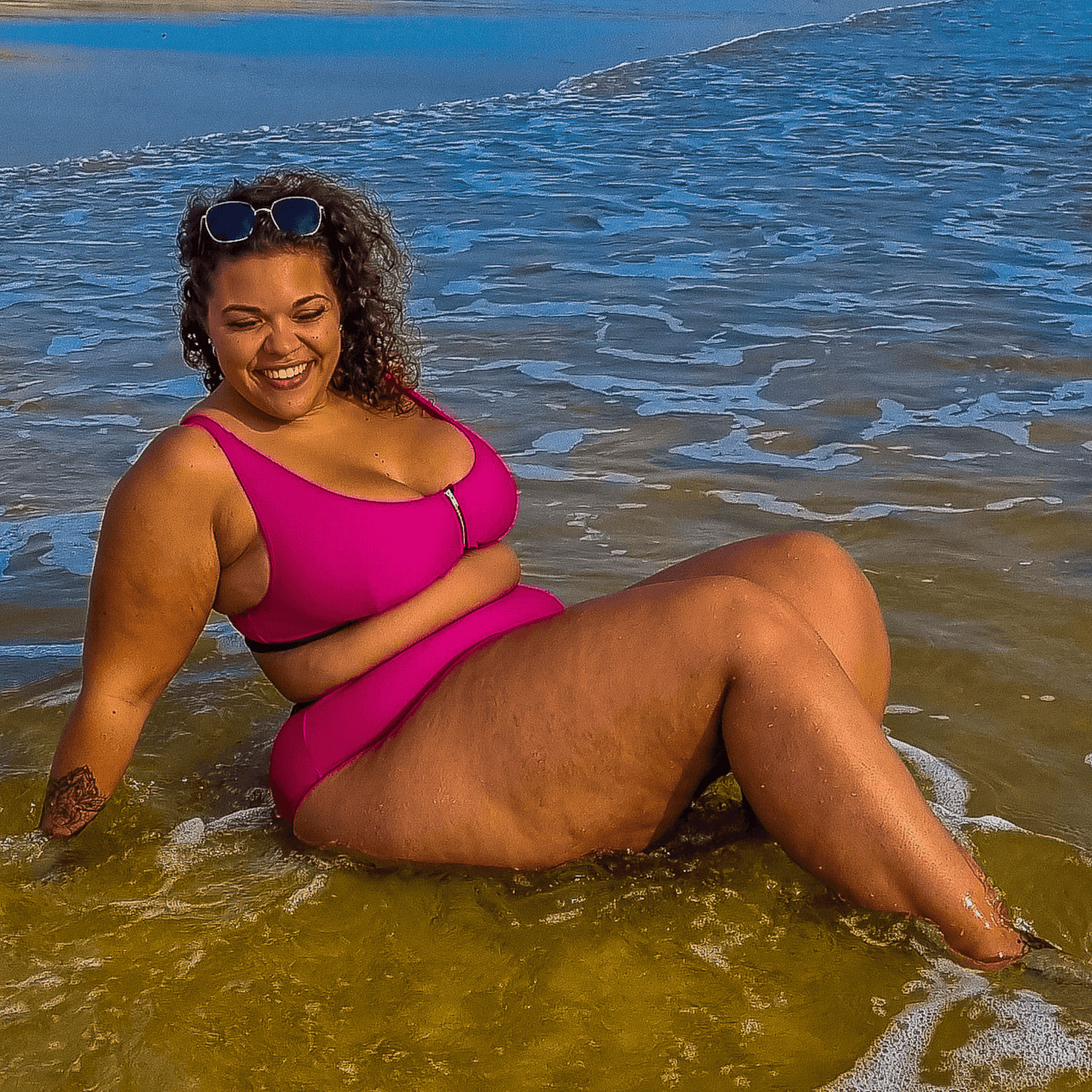 Hasta La Vista Bikini Top - Hot Pink - Snag