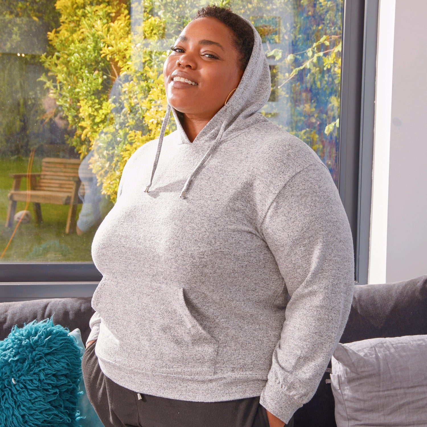 Hoodie - Grey Marl - Snag