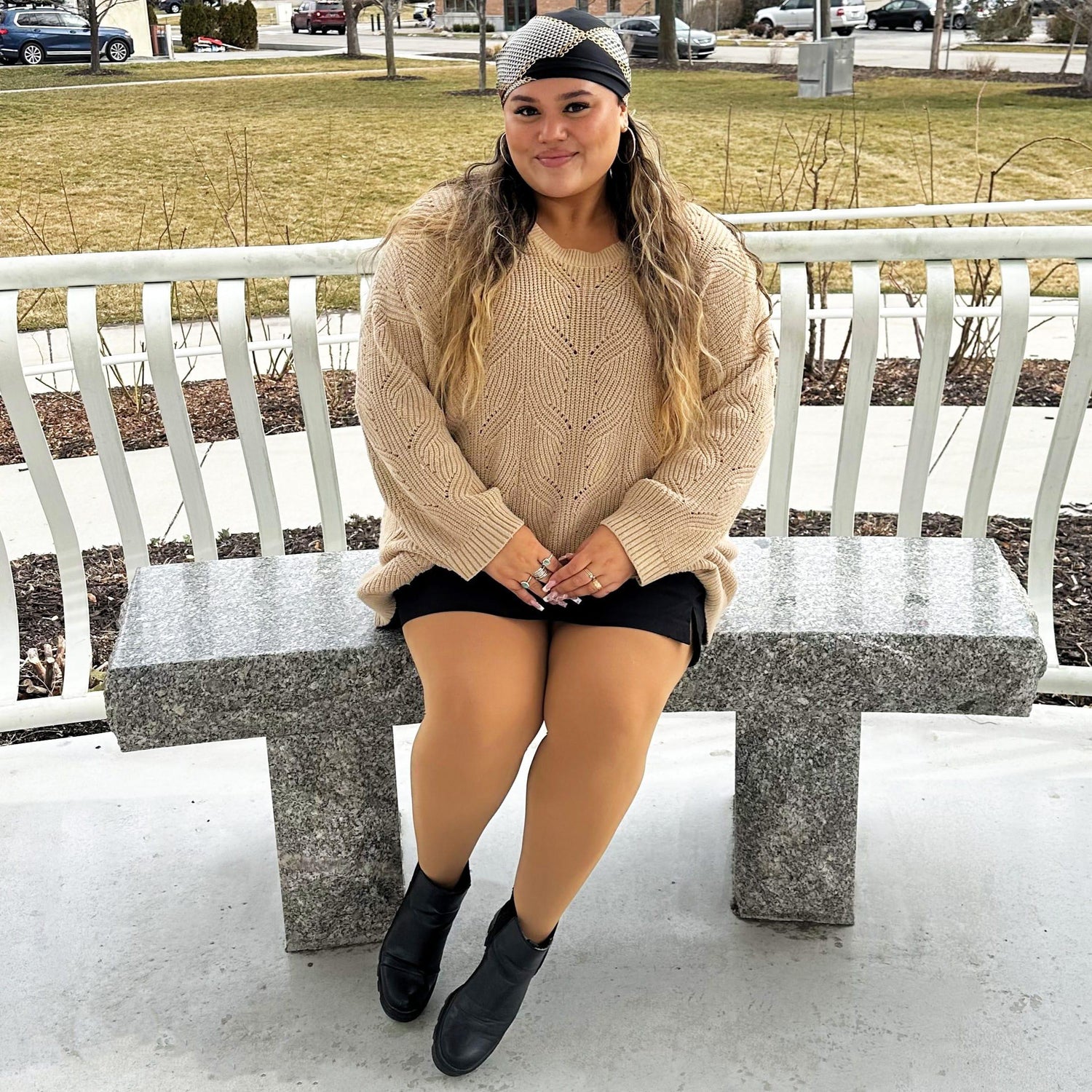 Huggy Light Compression Tights - Caramel Latte - Snag