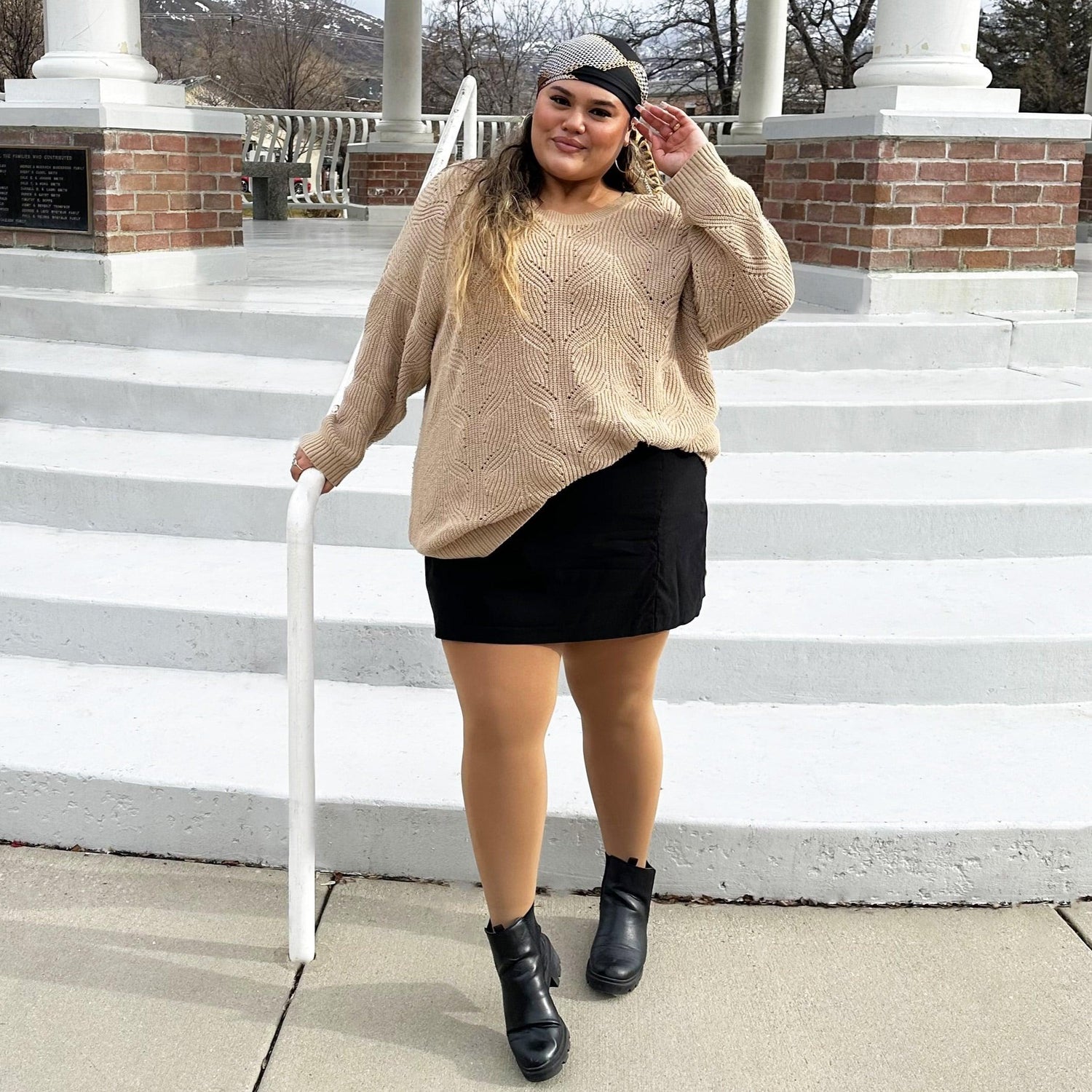 Huggy Light Compression Tights - Caramel Latte - Snag