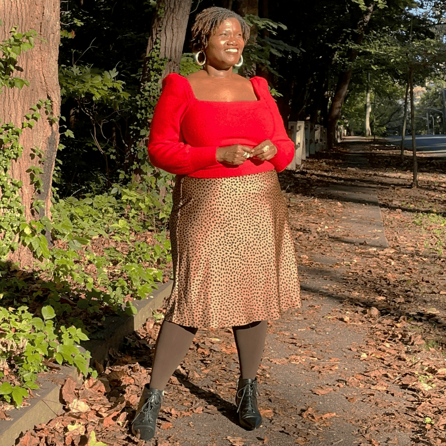 Huggy Light Compression Tights - Hot Chocolate - Snag