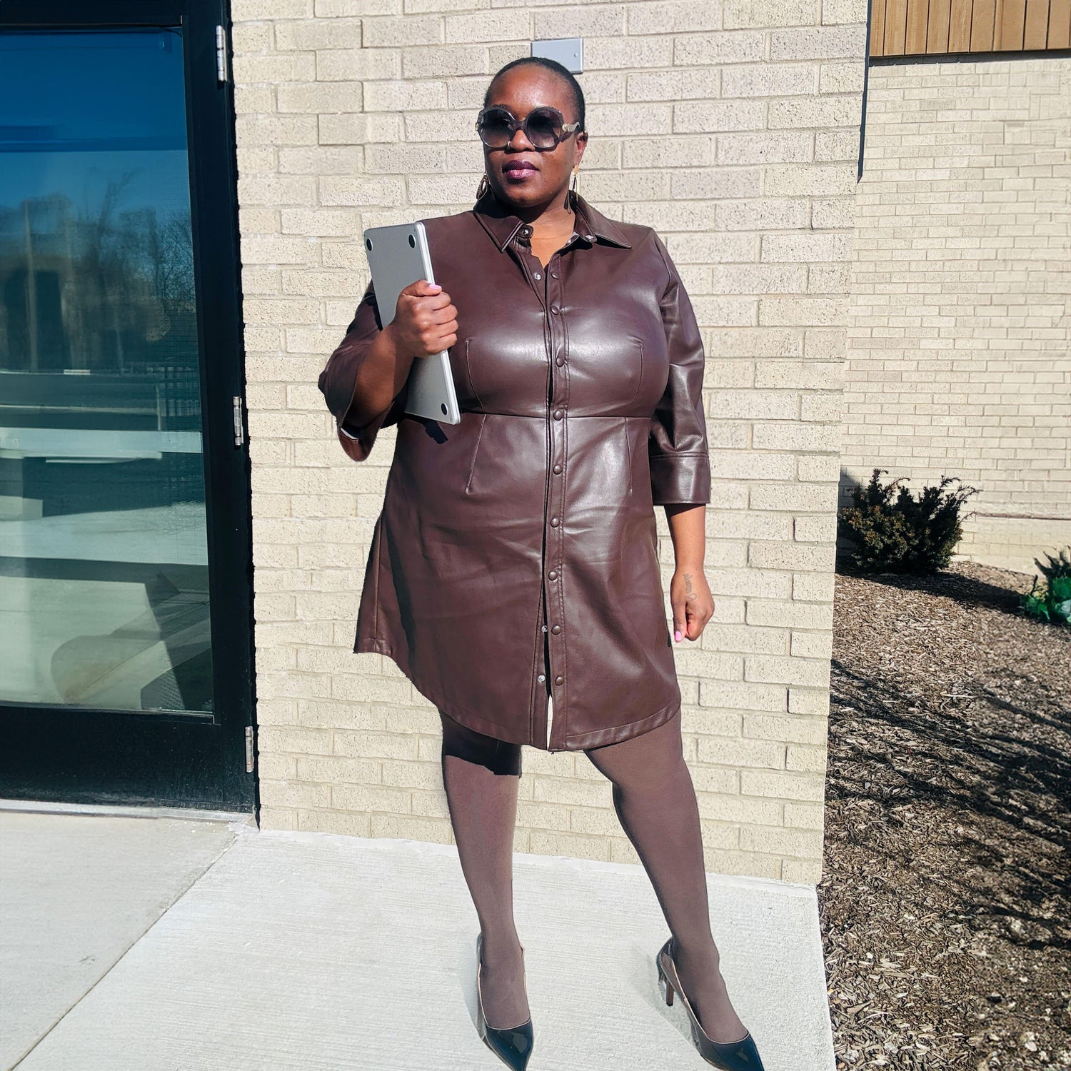 Huggy Light Compression Tights - Hot Chocolate - Snag