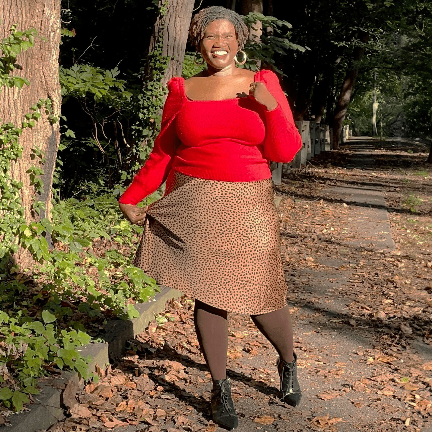 Huggy Light Compression Tights - Hot Chocolate - Snag