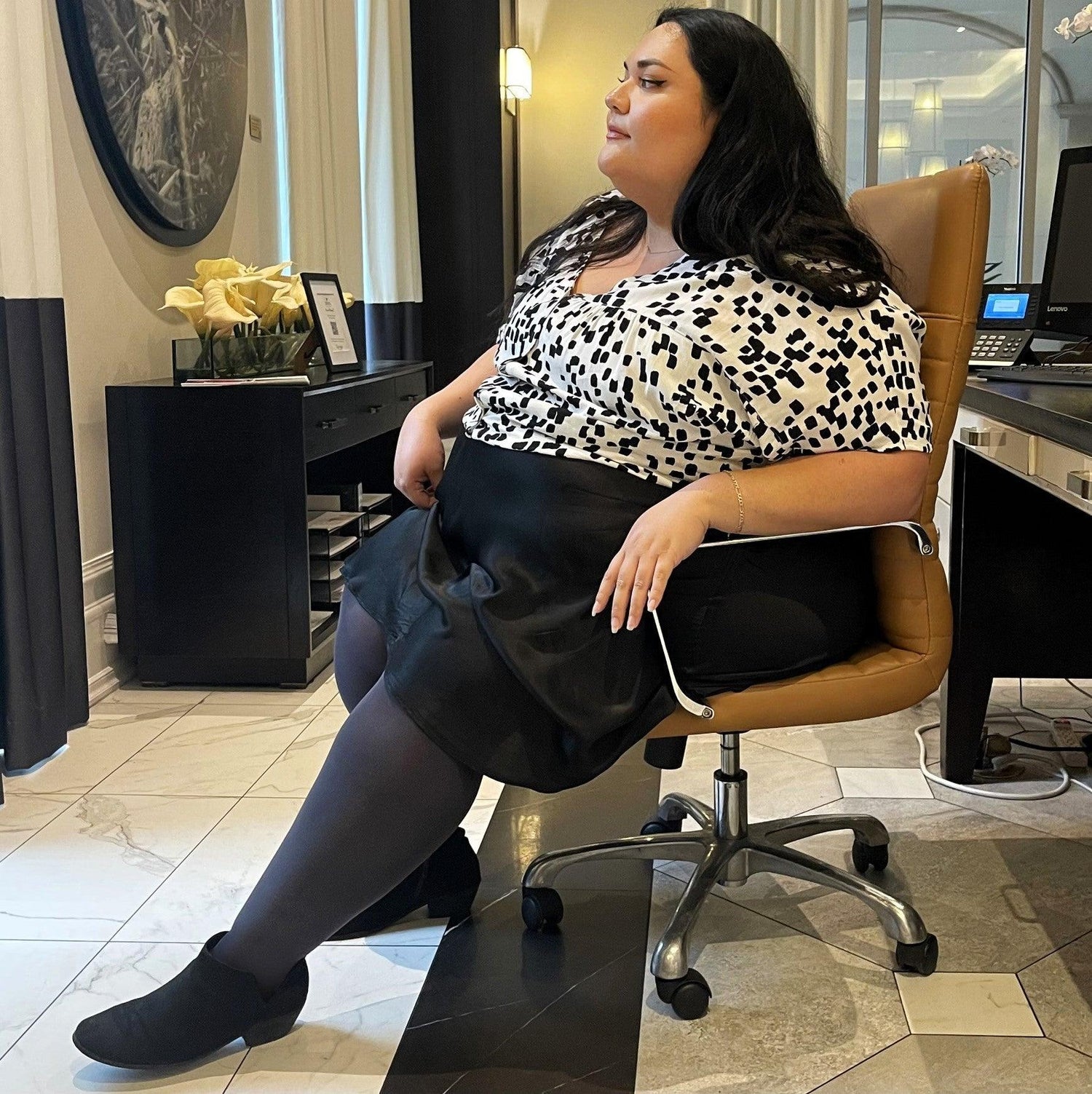 Huggy Light Compression Tights - Slate - Snag