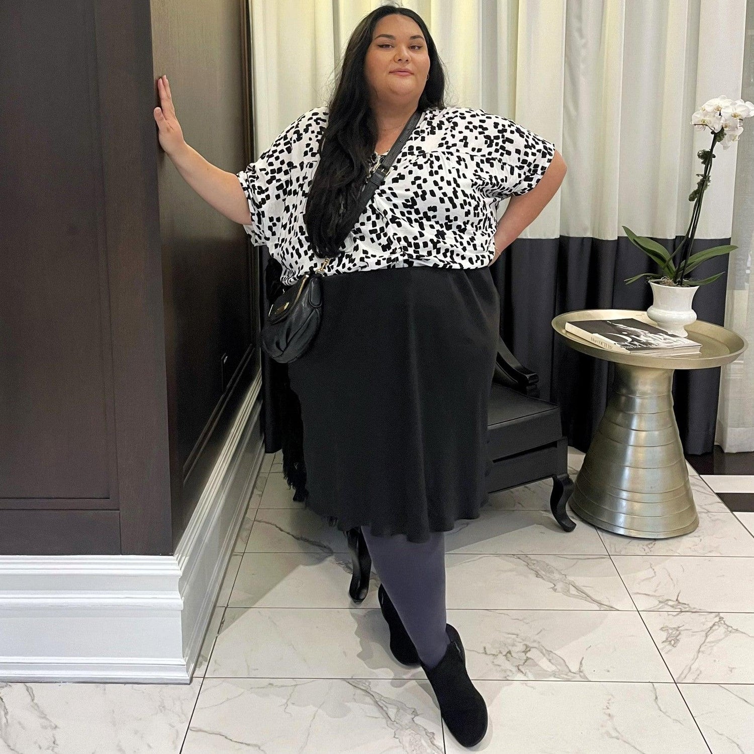 Huggy Light Compression Tights - Slate - Snag