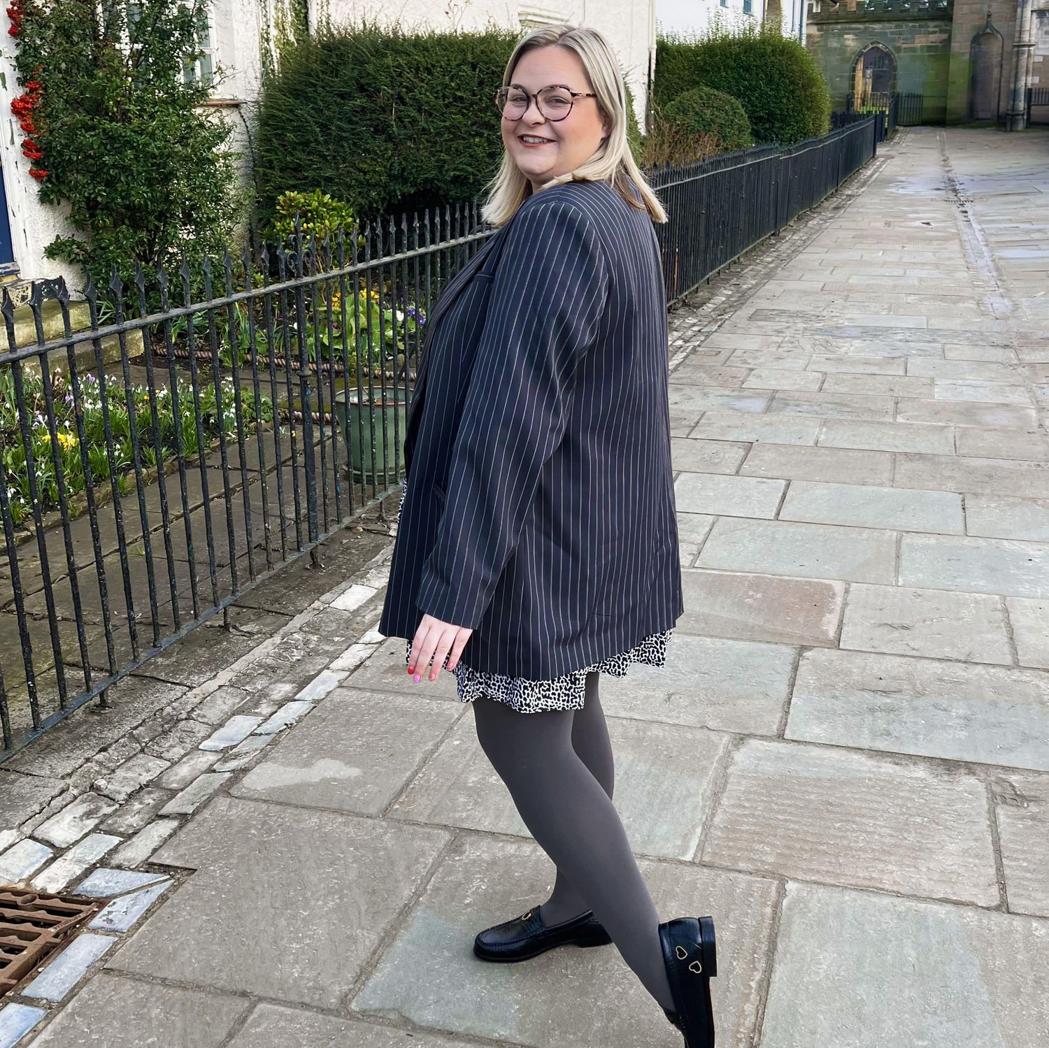 Huggy Light Compression Tights - Slate - Snag