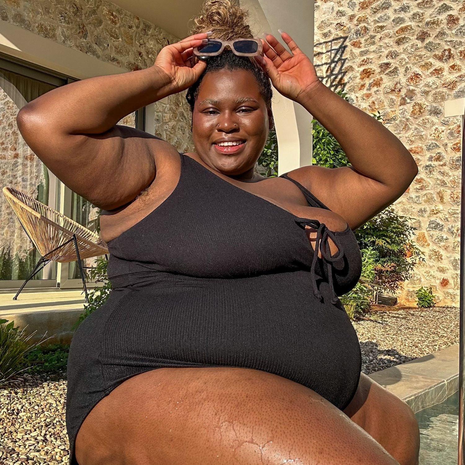 I'll Be Right Here Swimsuit - Black - Snag