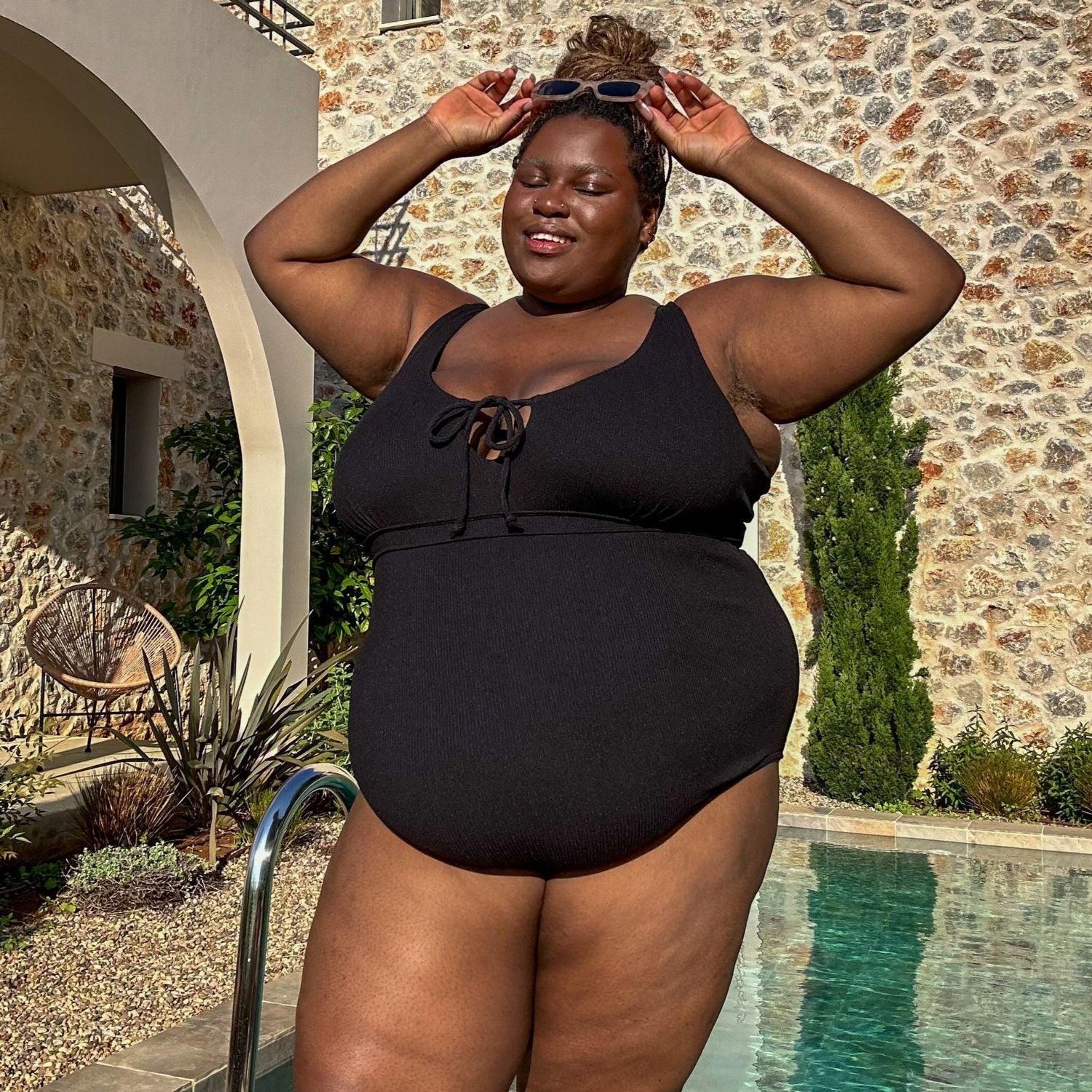 I'll Be Right Here Swimsuit - Black - Snag