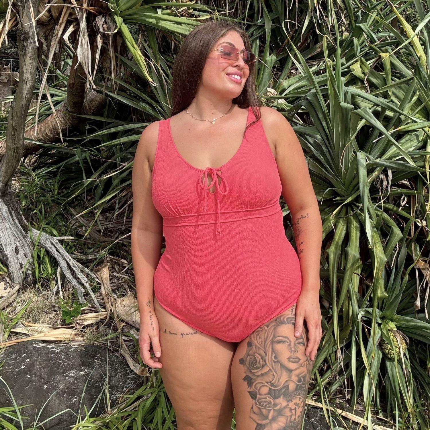 I'll Be Right Here Swimsuit - Coral - Snag