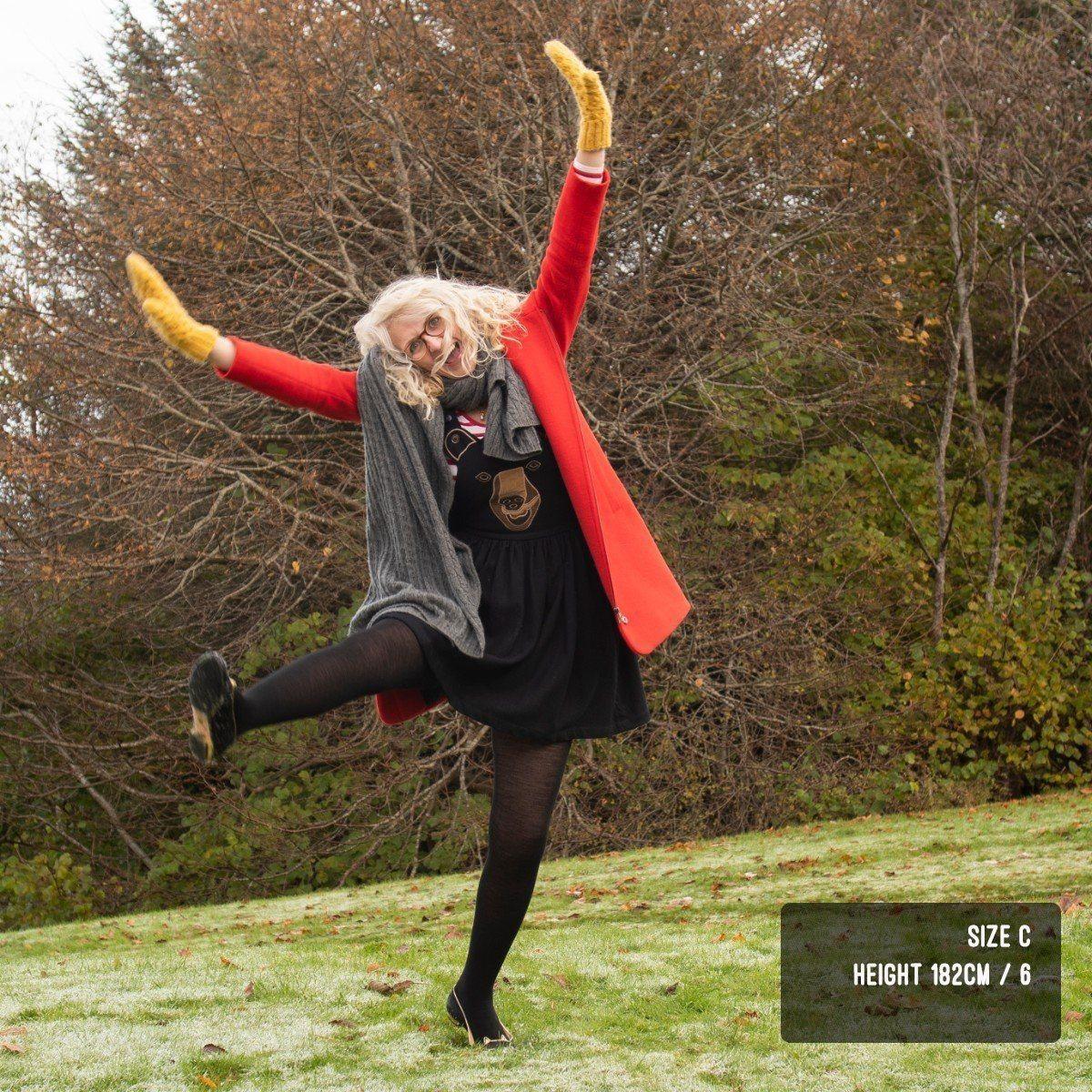 Merino Wool Tights - Black - Snag