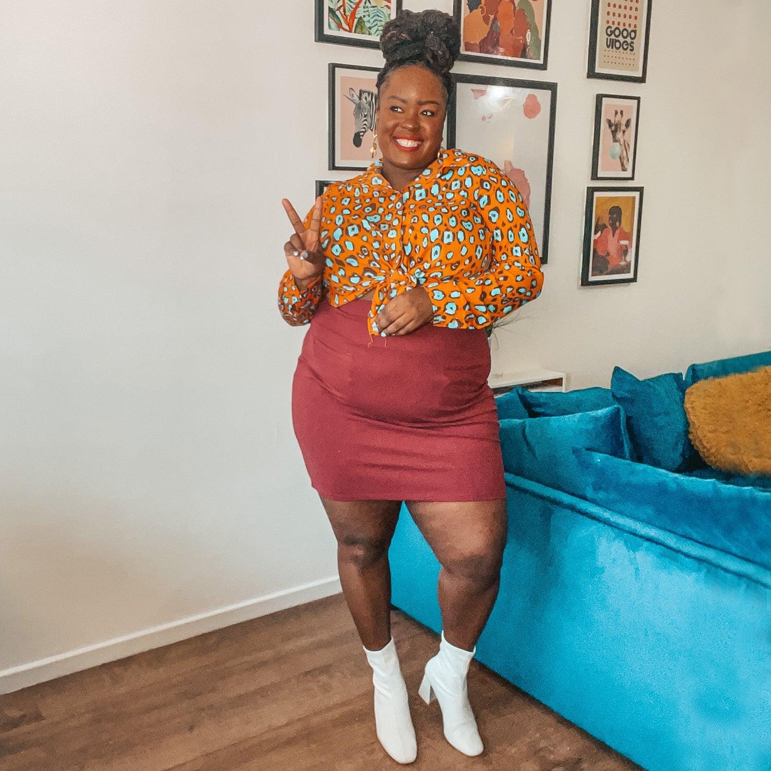 Mini Skirt - Burgundy - Snag