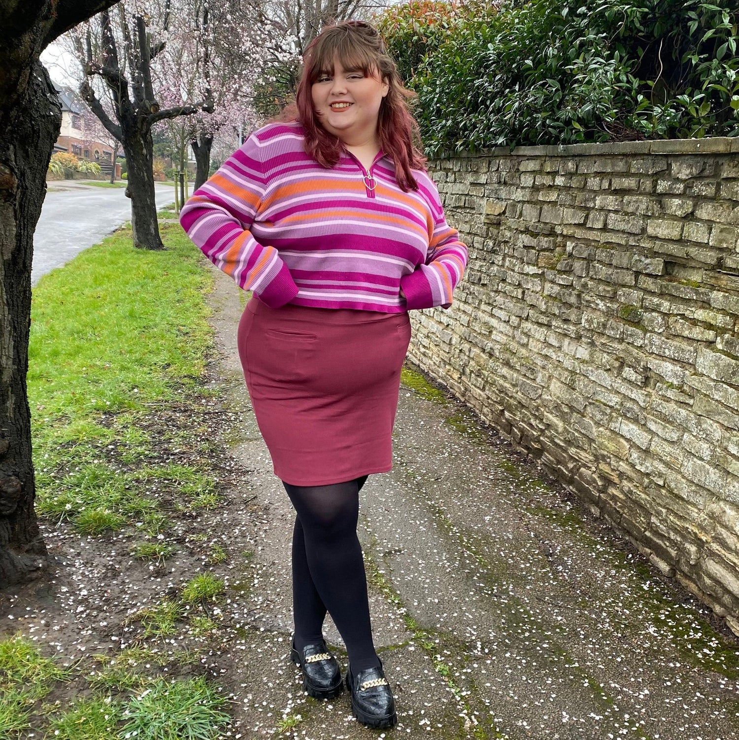 Mini Skirt - Burgundy - Snag