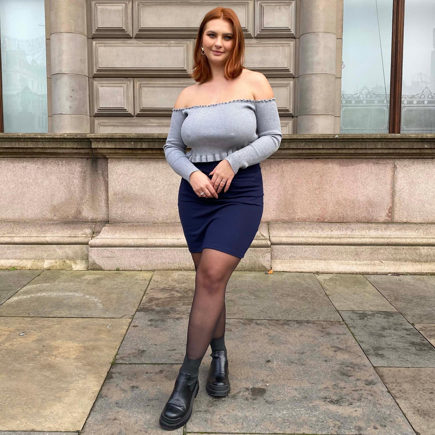 Mini Skirt - Navy - Snag