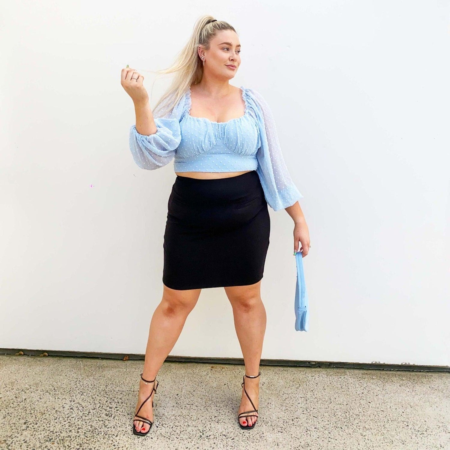 Pencil Skirt - Black - Snag