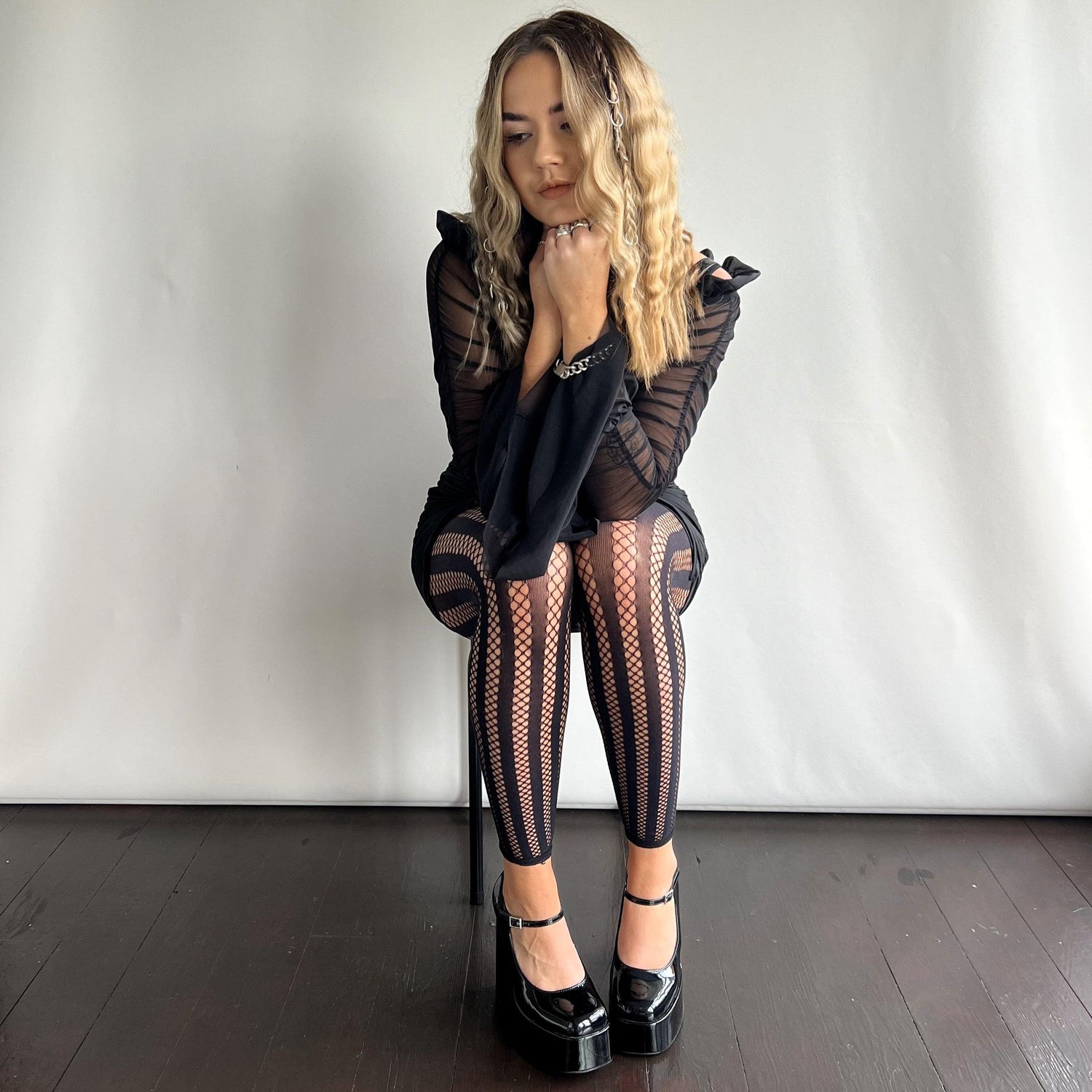 Ravish Footless Fishnets - Snag