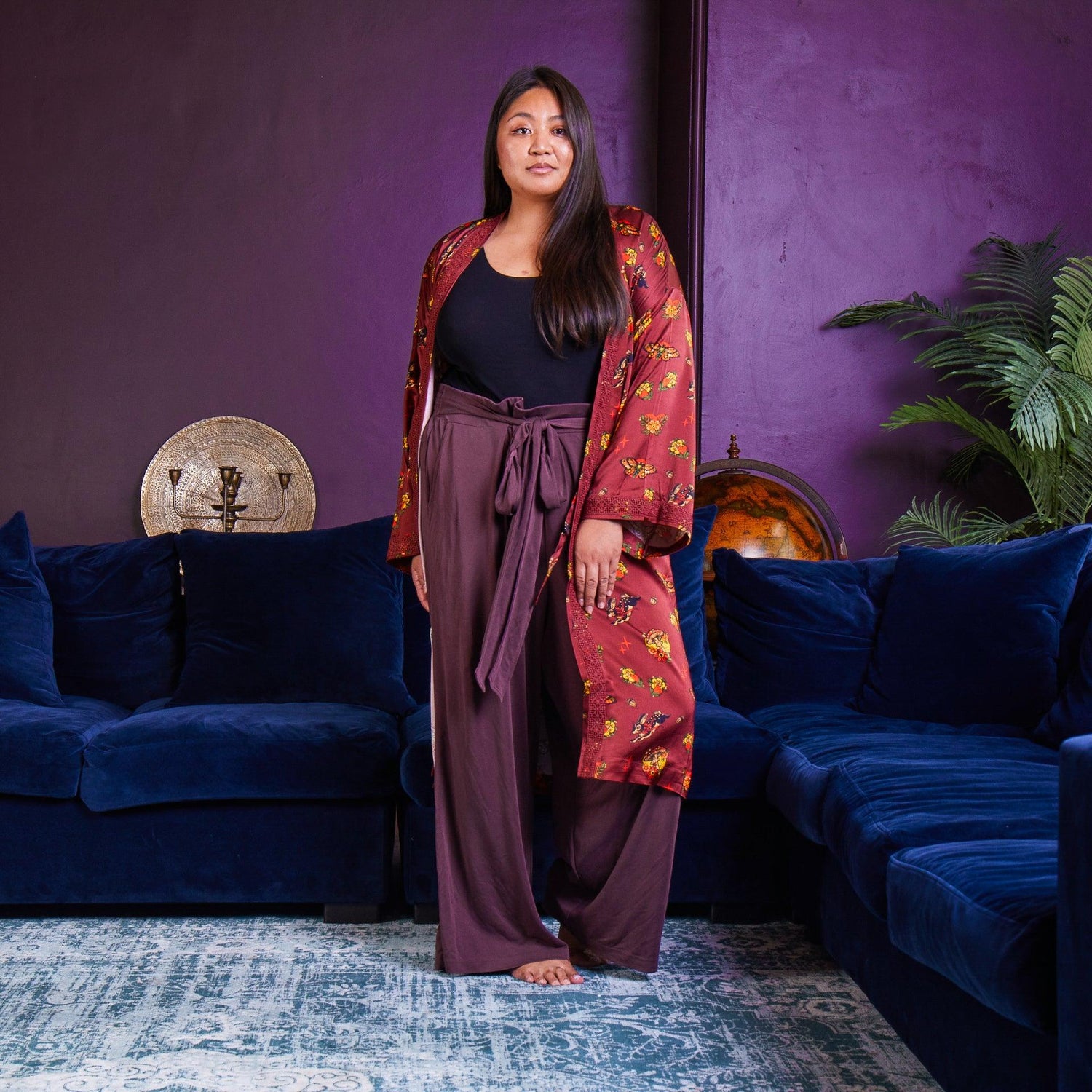 Satin Robe - Fortune - Snag