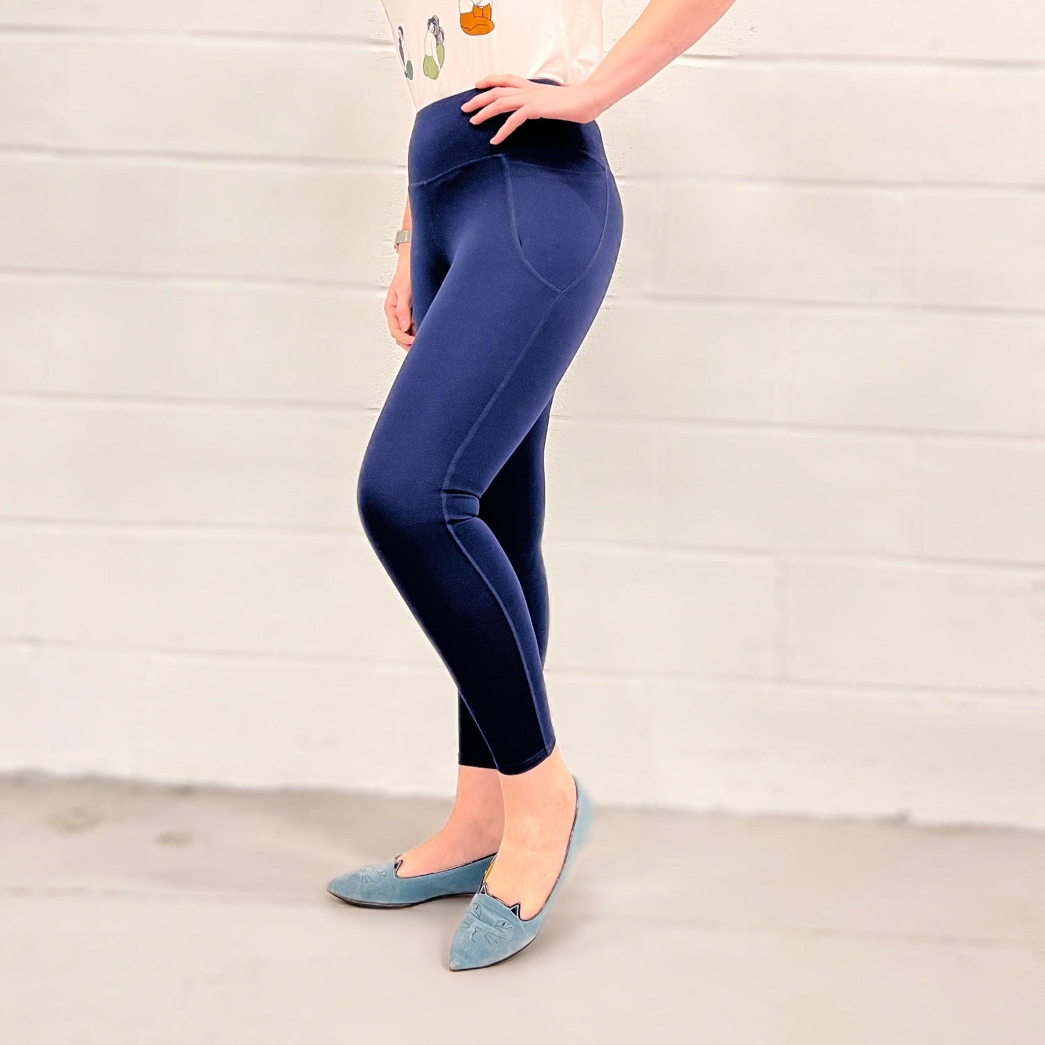 Squat Proof Long Leggings - Navy - Snag