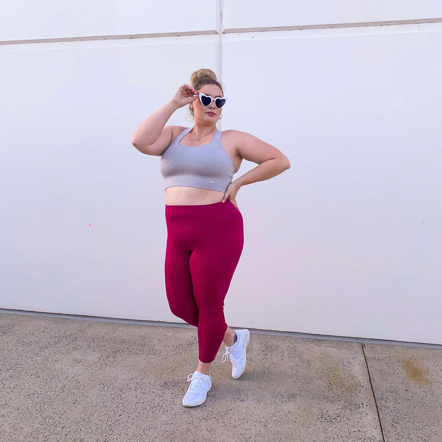Squat Proof Long Leggings - Raspberry Pie - Snag