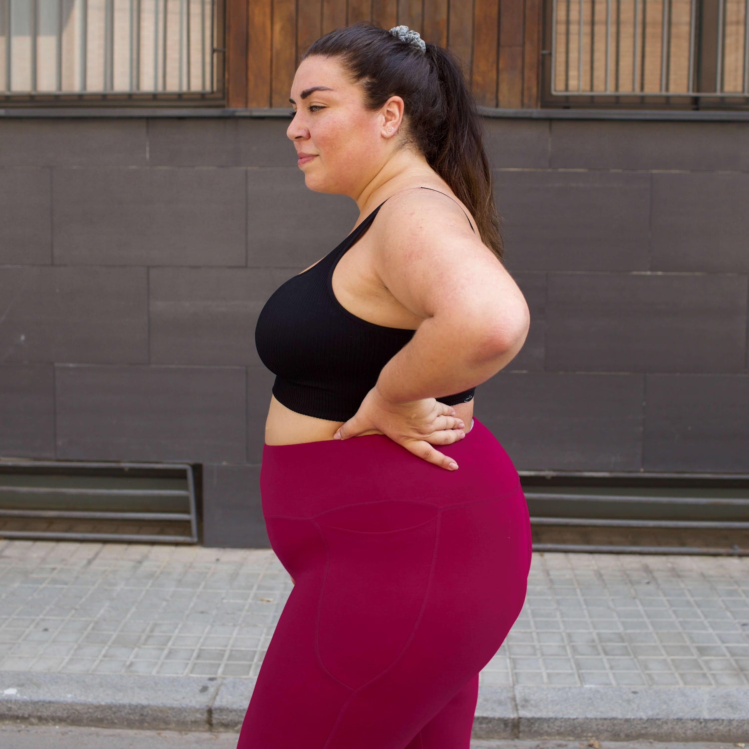 Squat Proof Short Leggings - Raspberry Pie - Snag