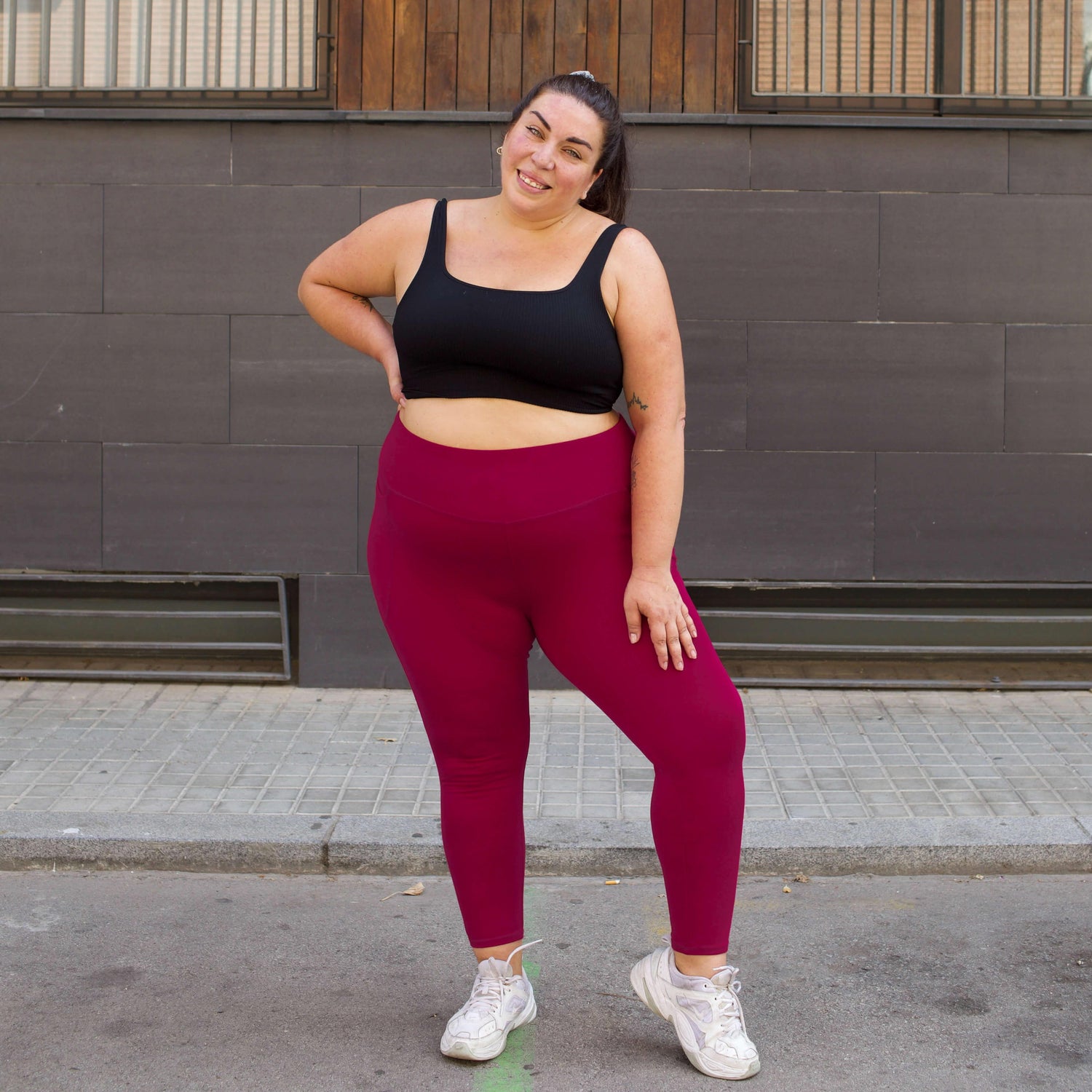 Squat Proof Short Leggings - Raspberry Pie - Snag