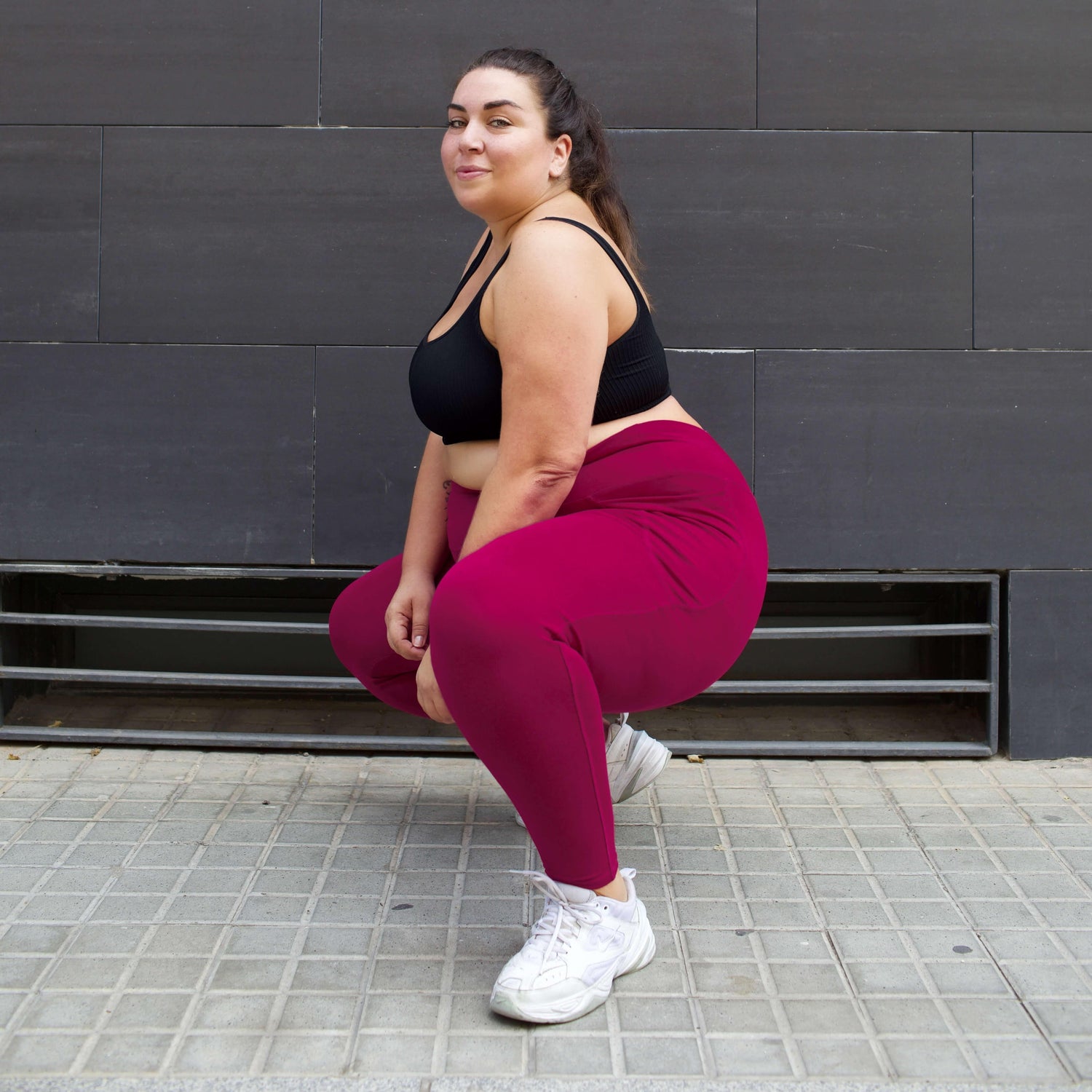 Squat Proof Short Leggings - Raspberry Pie - Snag