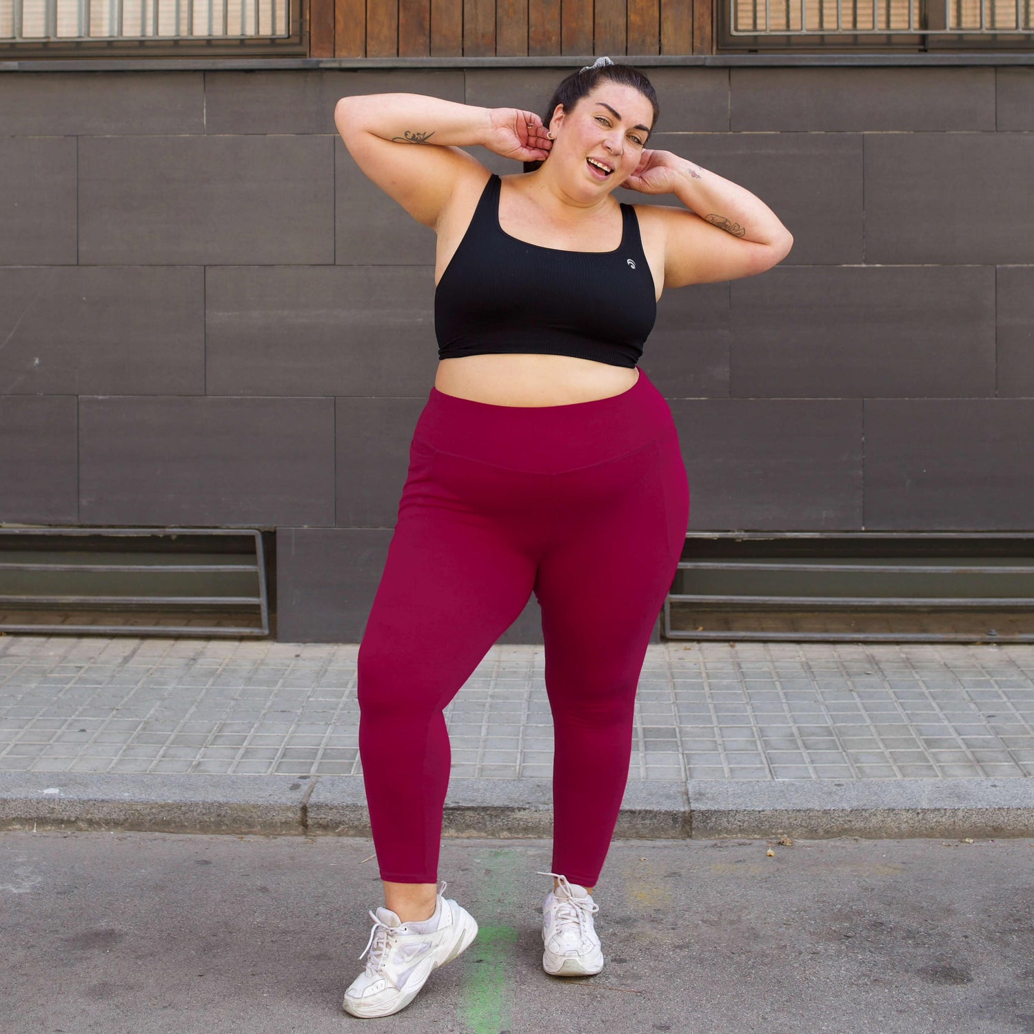 Squat Proof Short Leggings - Raspberry Pie - Snag