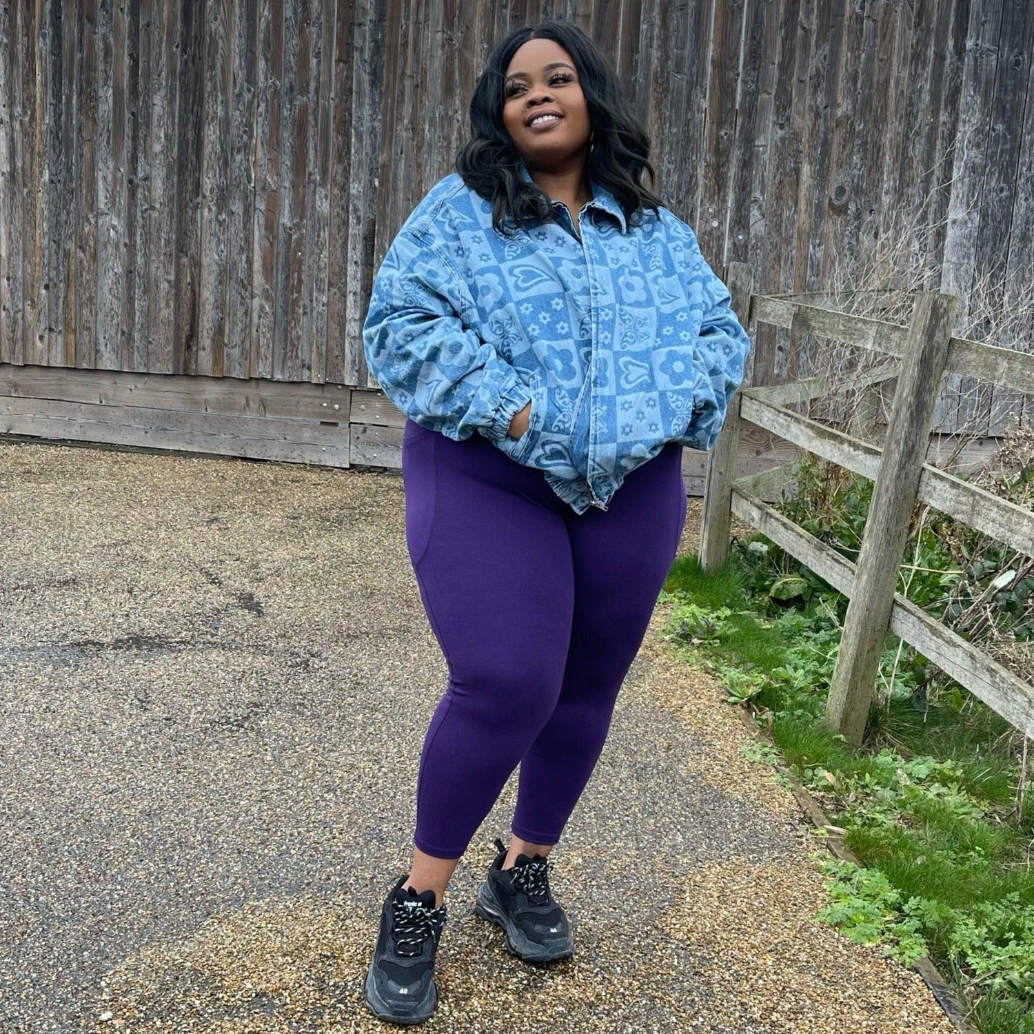 Squat Proof Short Leggings - Suffragette Purple - Snag