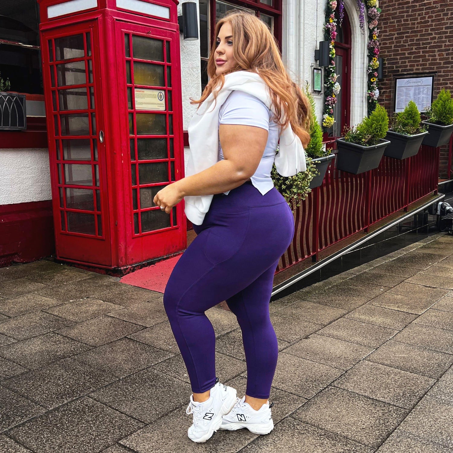 Squat Proof Short Leggings - Suffragette Purple - Snag