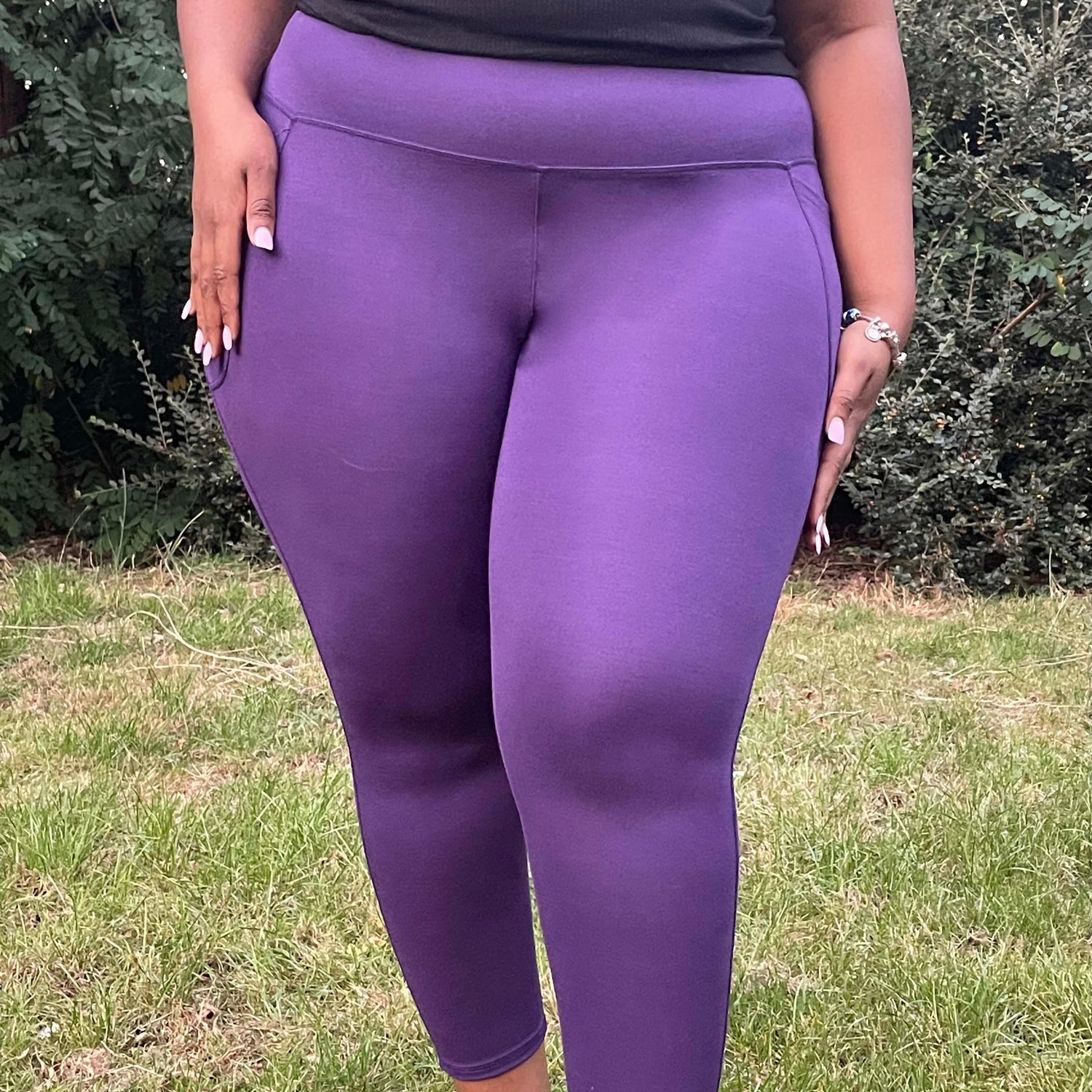 Squat Proof Short Leggings - Suffragette Purple - Snag