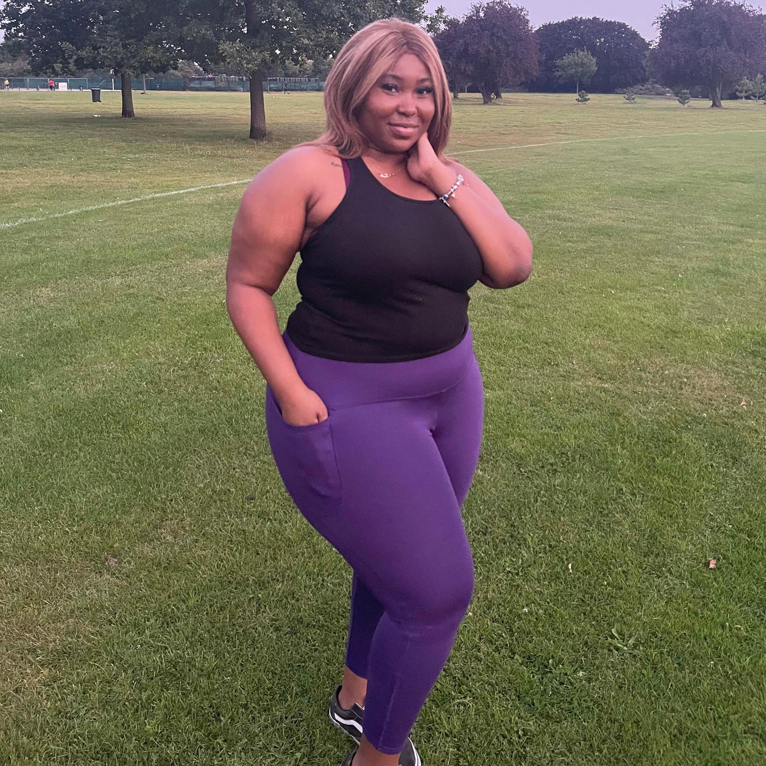 Squat Proof Short Leggings - Suffragette Purple - Snag