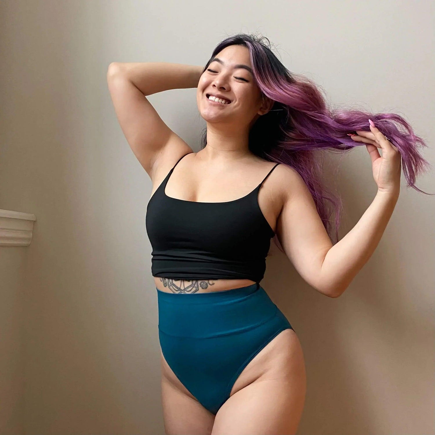 Super High Leg Knickers - Aurora - Snag