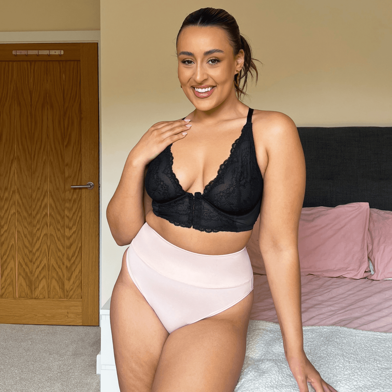 Super High Leg Knickers - Ballet Pink - Snag