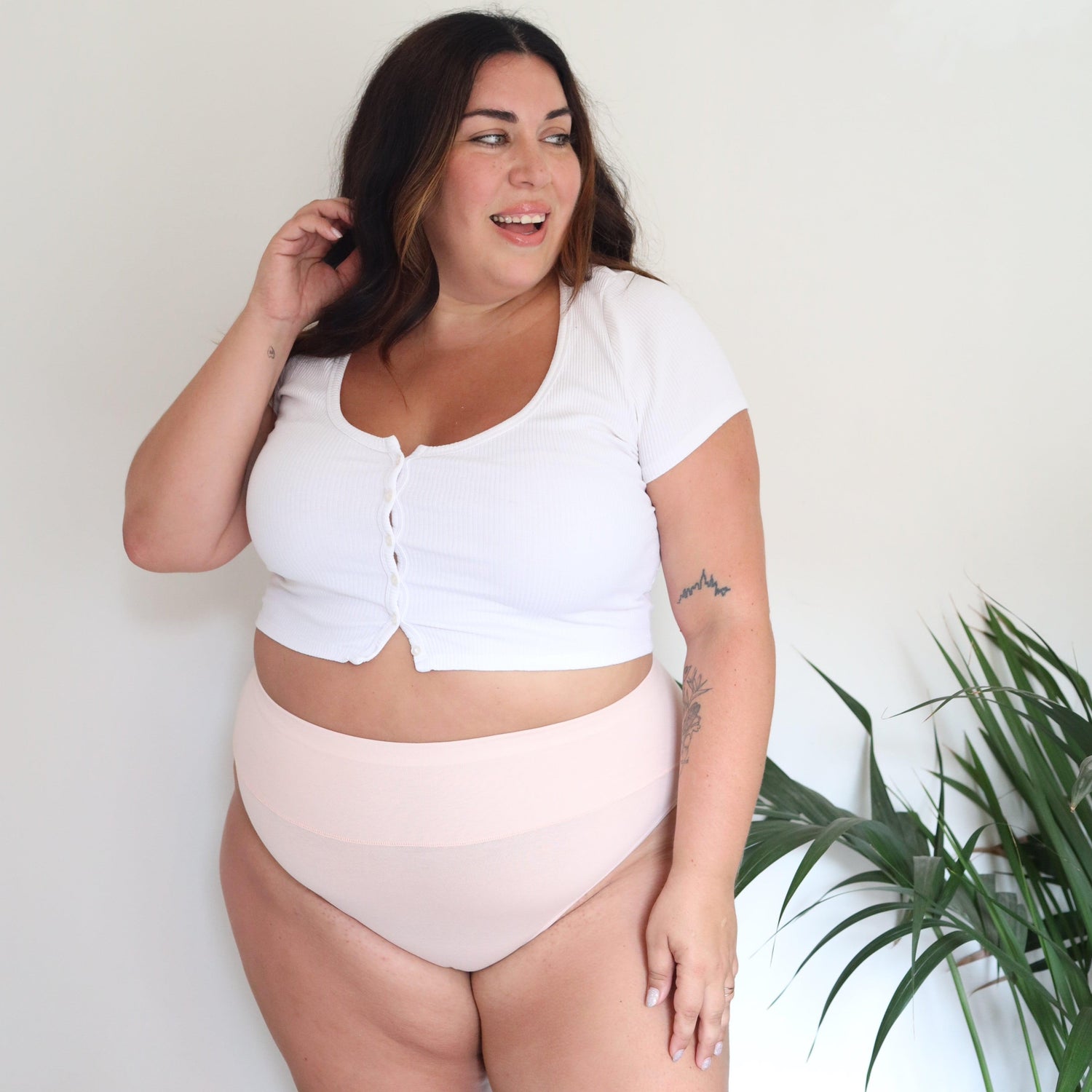 Super High Leg Knickers - Ballet Pink - Snag