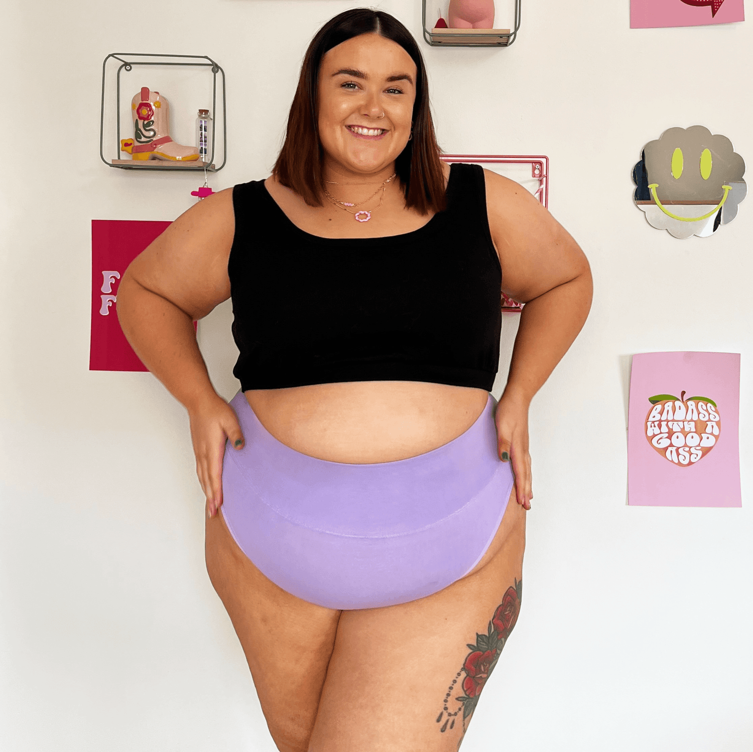 Super High Leg Knickers - Cassis de Violet - Snag