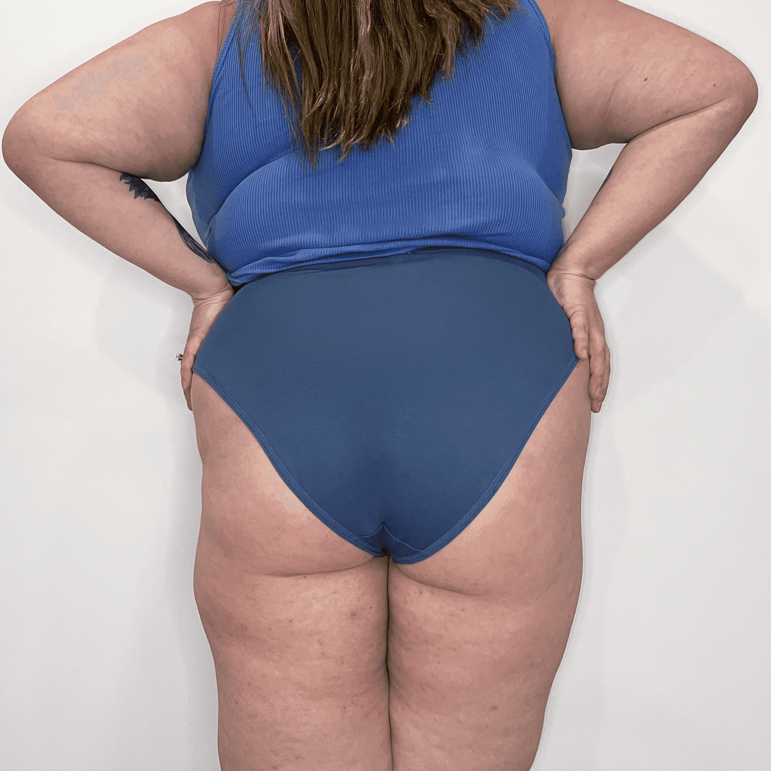 Super High Leg Knickers - Denim - Snag