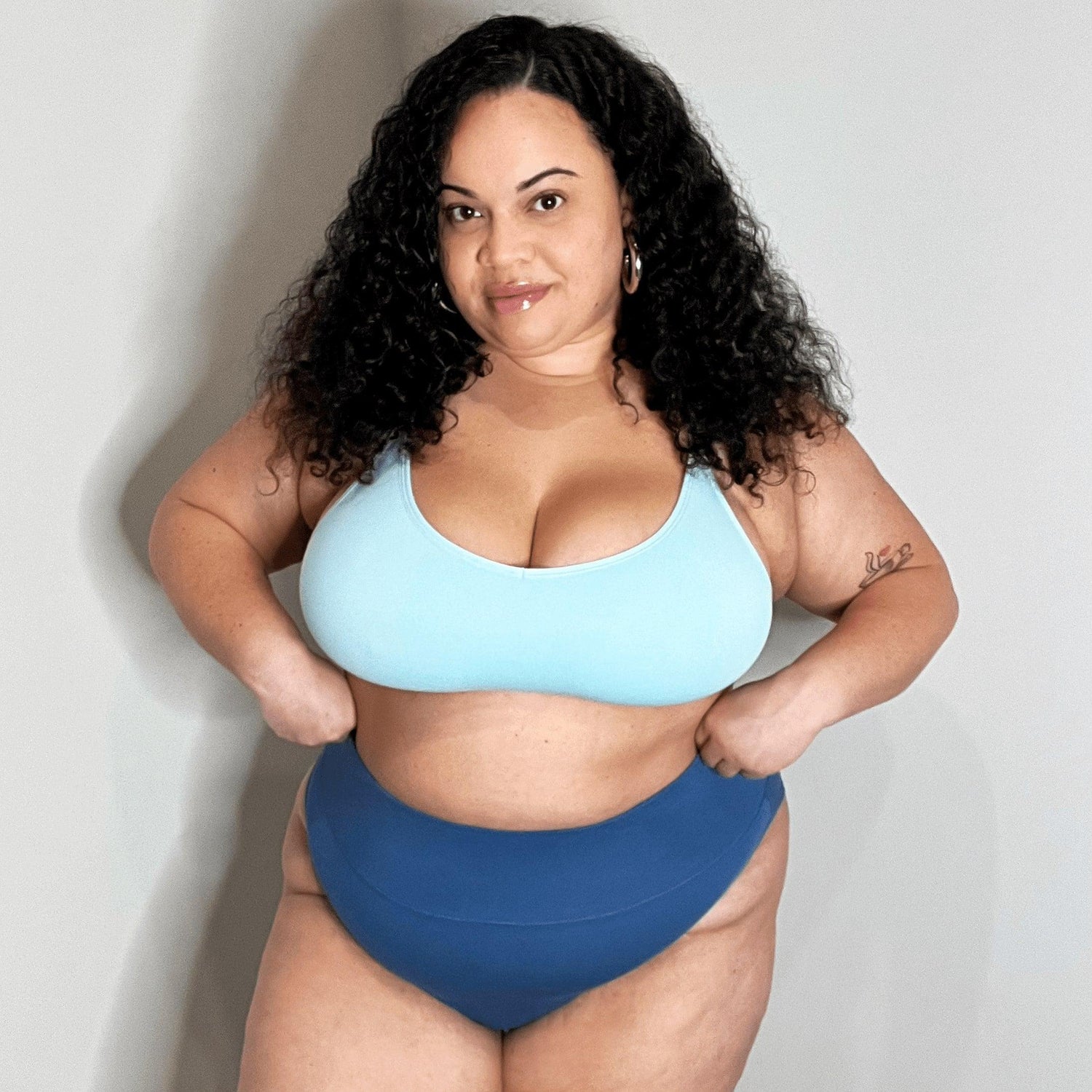 Super High Leg Knickers - Denim - Snag