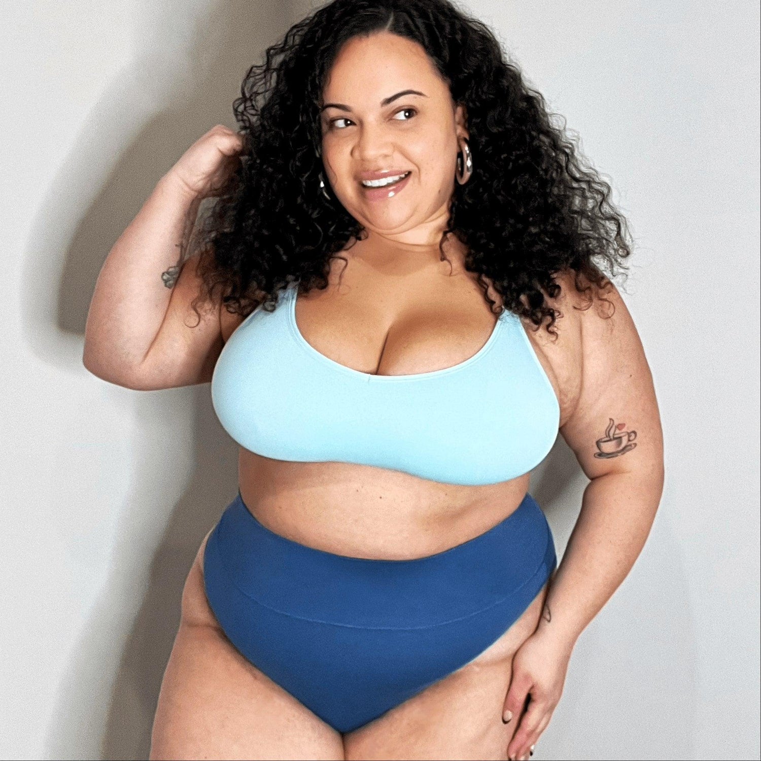 Super High Leg Knickers - Denim - Snag