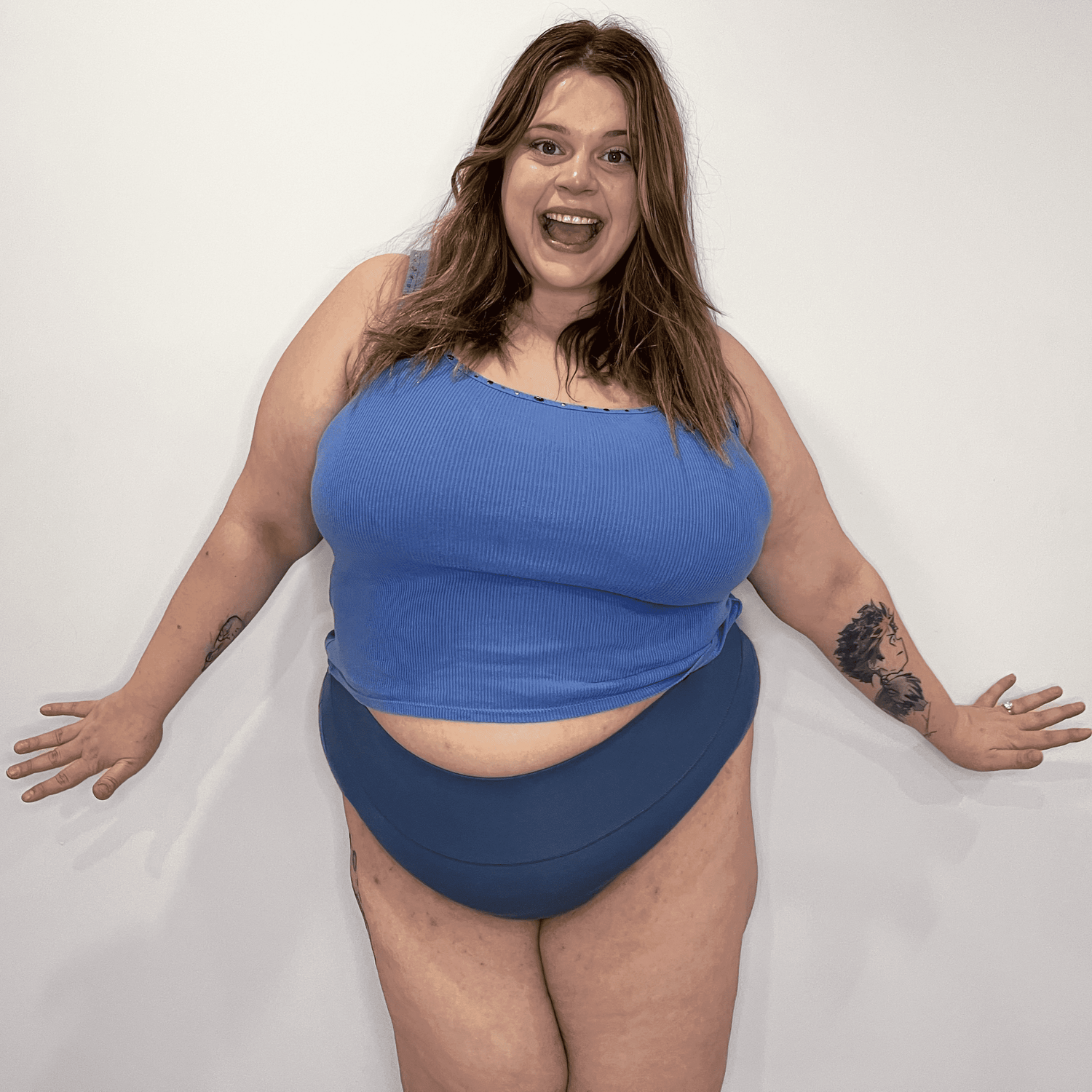 Super High Leg Knickers - Denim - Snag